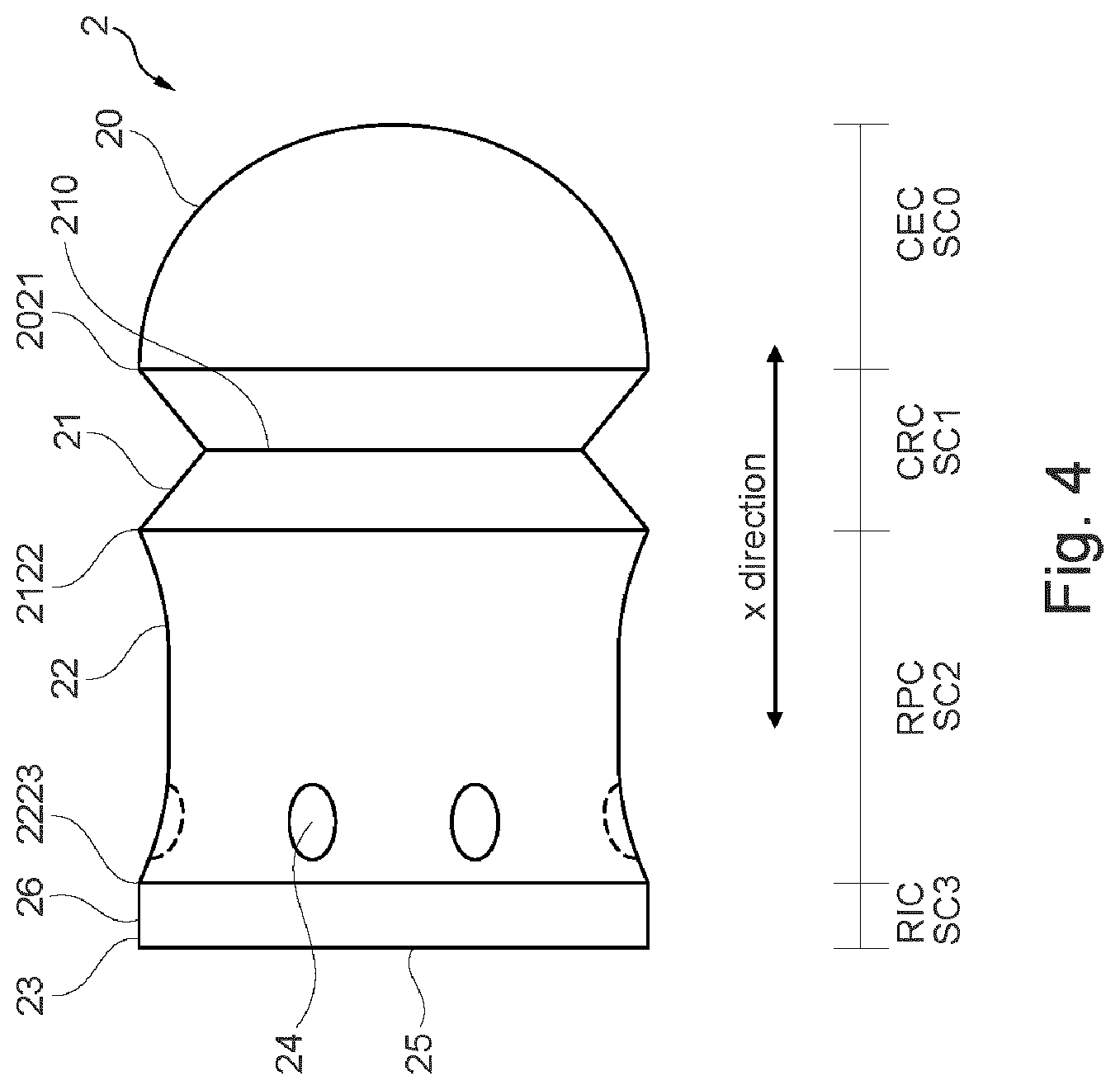 Patent US12569403 Figure 4 – Capsule with reduced powder leakage