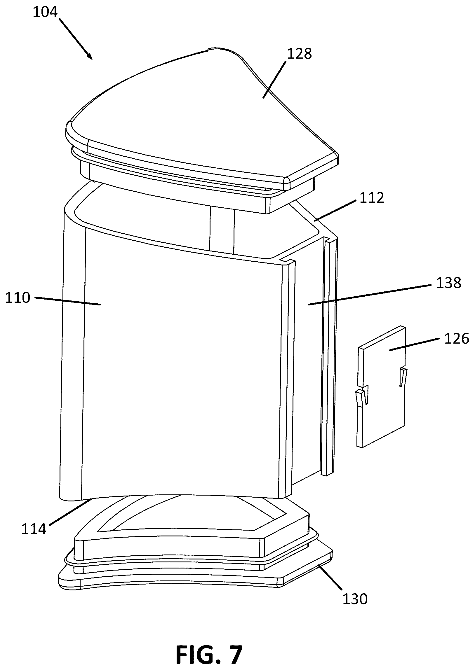 Patent US12569406 Figure 5 – AM/PM multi-day pill container