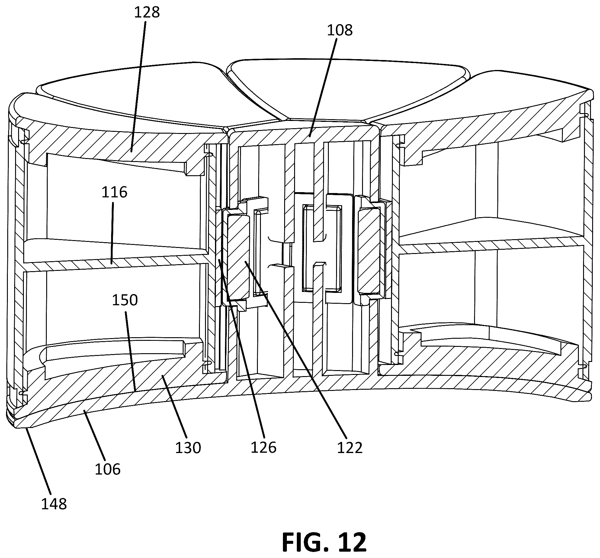 Patent US12569406 Figure 9 – AM/PM multi-day pill container