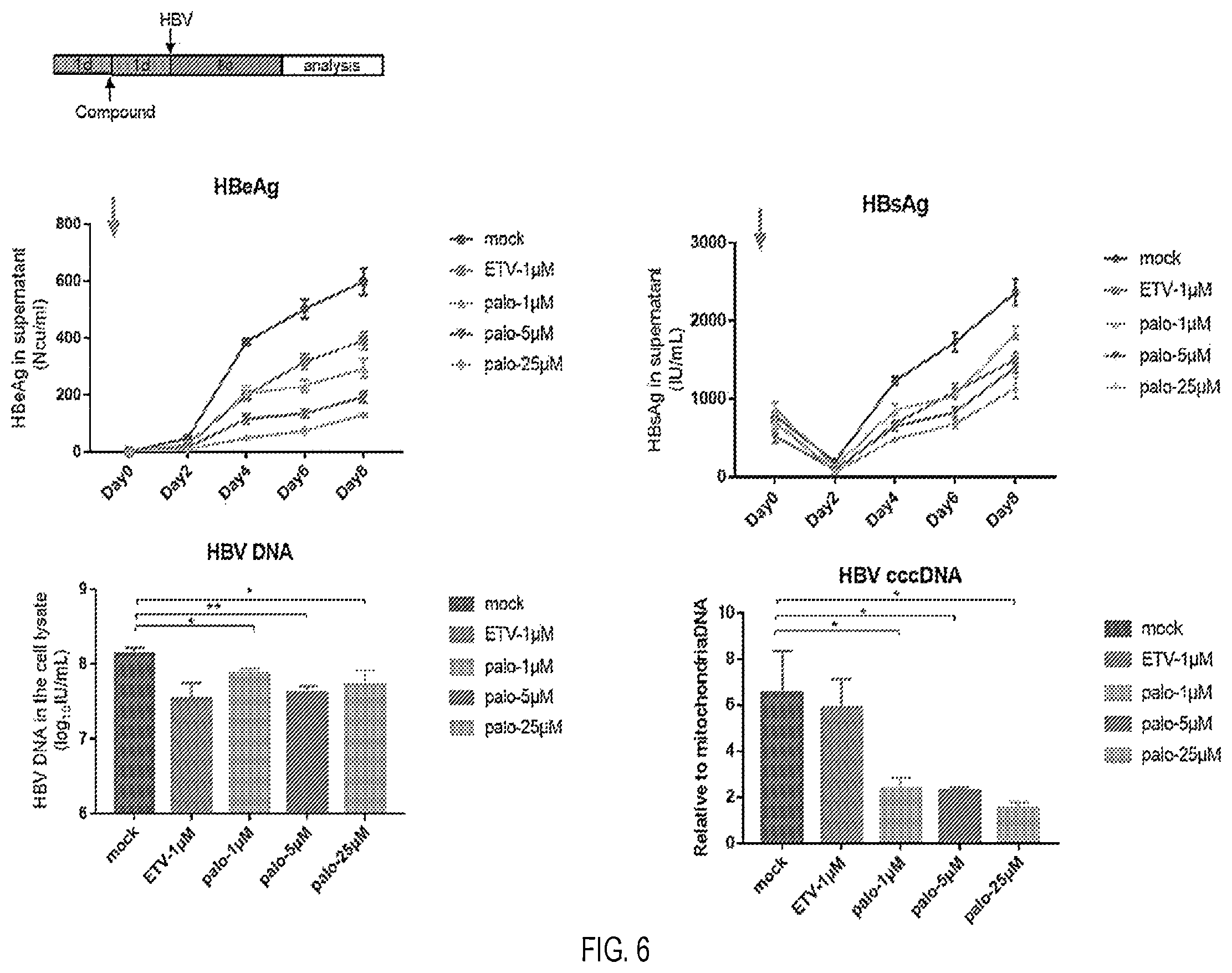 Patent US12569468 Figure 6 – Use of palovarotene in treatment against HBV virus