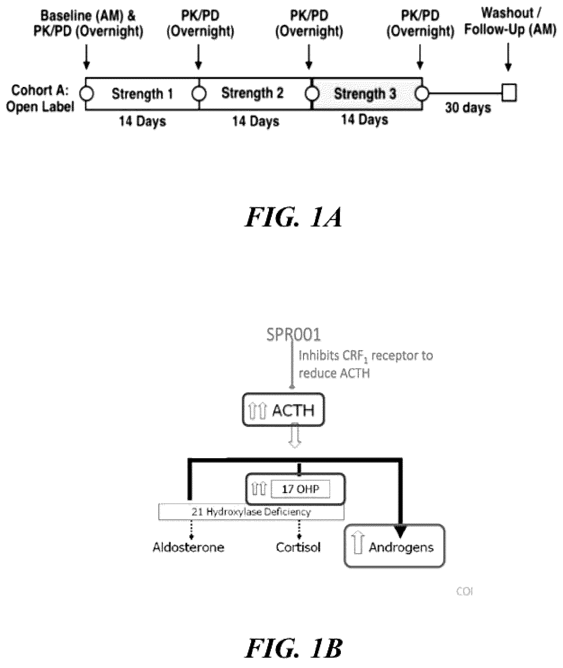 Patent US12569490 Figure 1 – Methods for treating testicular and ovarian adrenal rest tumors