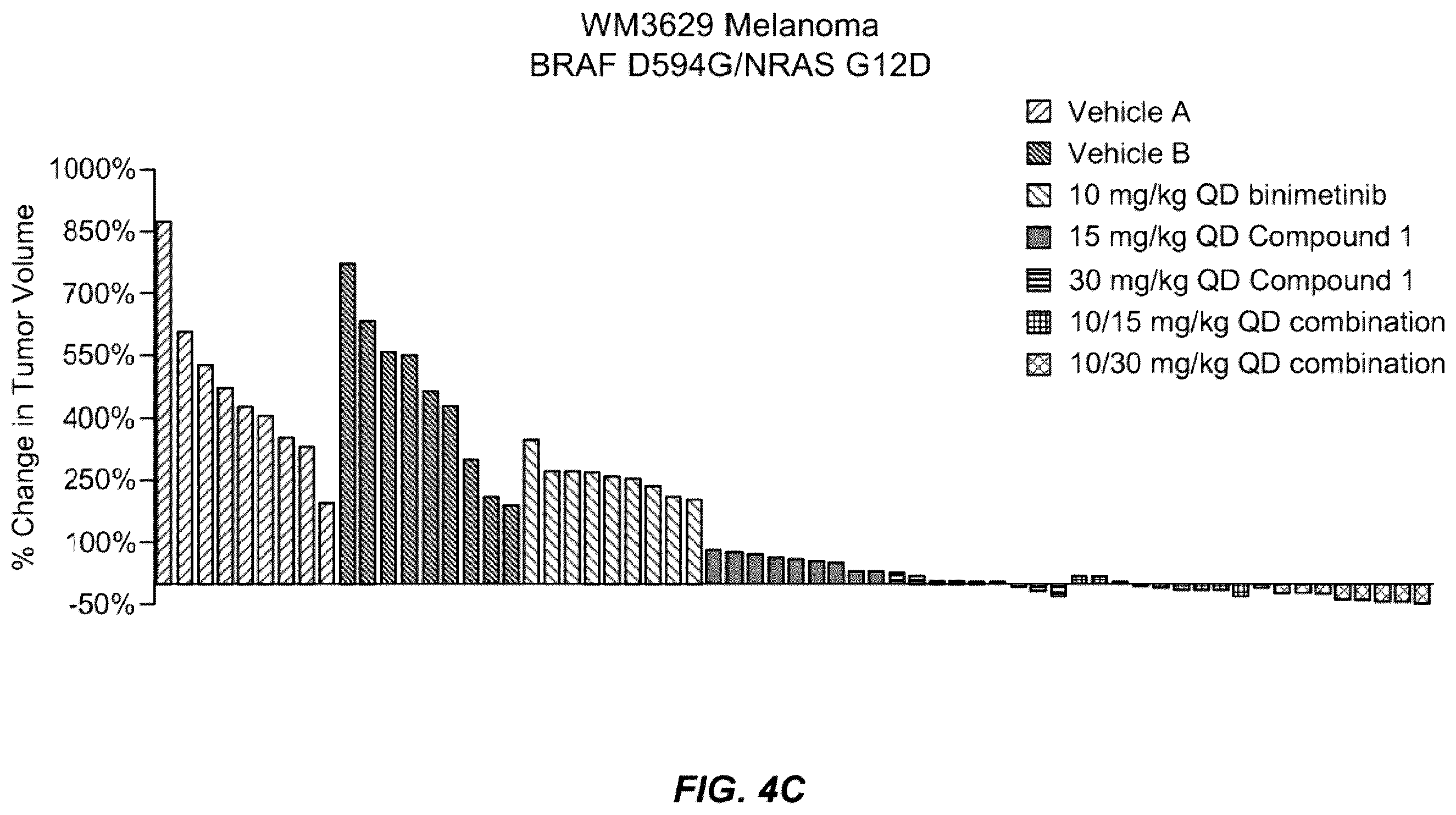 Patent US12569496 Figure 7 – Treatment of cancer with a RAF inhibitor