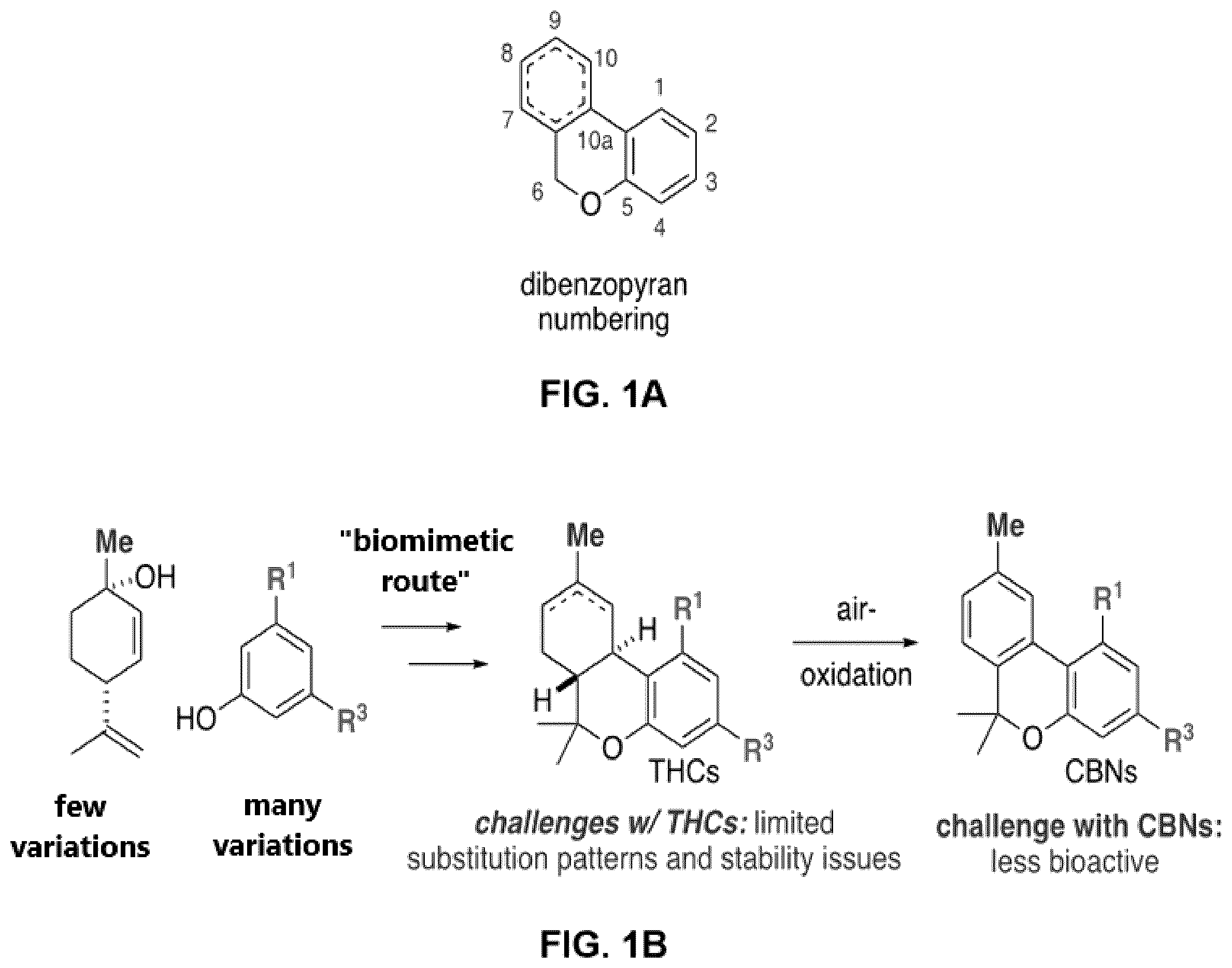 Patent US12569503 Figure 1 – Methods and compositions for substituted axially-chiral cannabinol analogs
