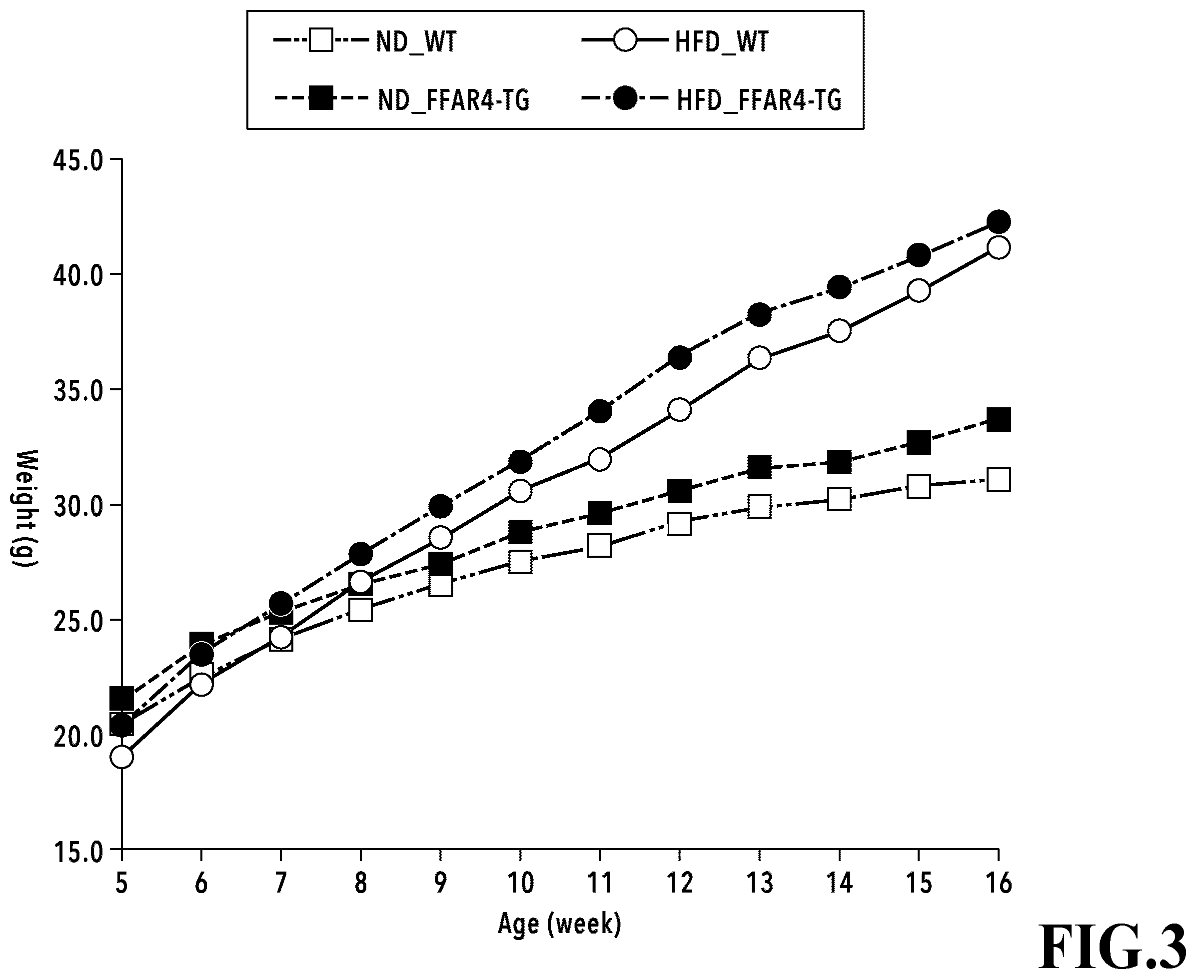 Patent US12569539 Figure 3 – Adipocytes over-expressing FFAR4 and use thereof