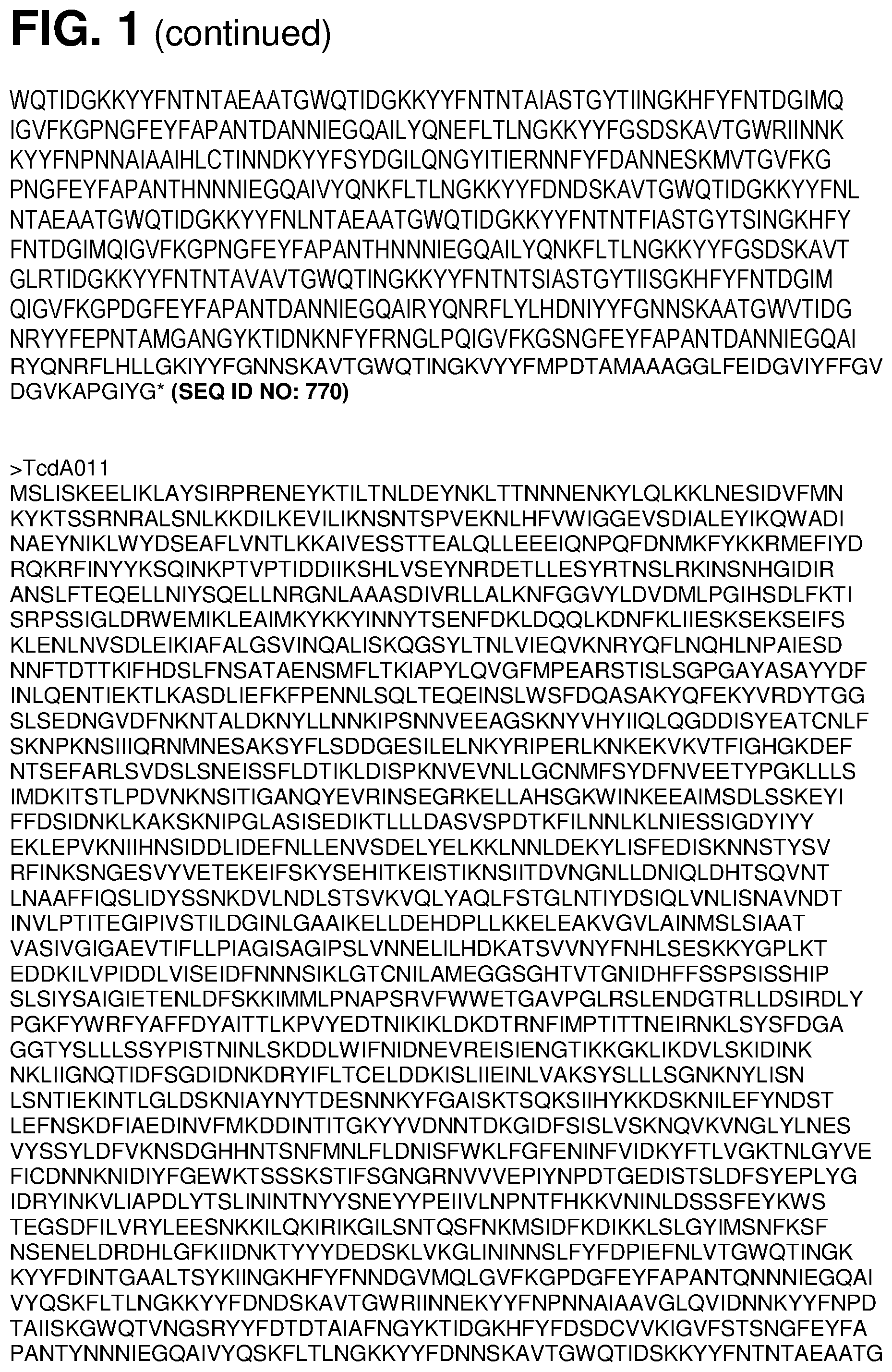 Patent US12569547 Figure 11 – Immunogenic compositions against Clostridioides ( Clostridium ) difficile and methods thereof
