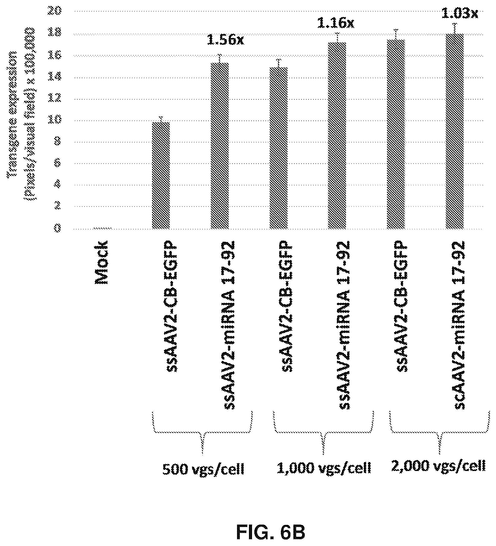 Patent US12569573 Figure 10 – Enhanced transduction of AAV vectors encoding micrornas