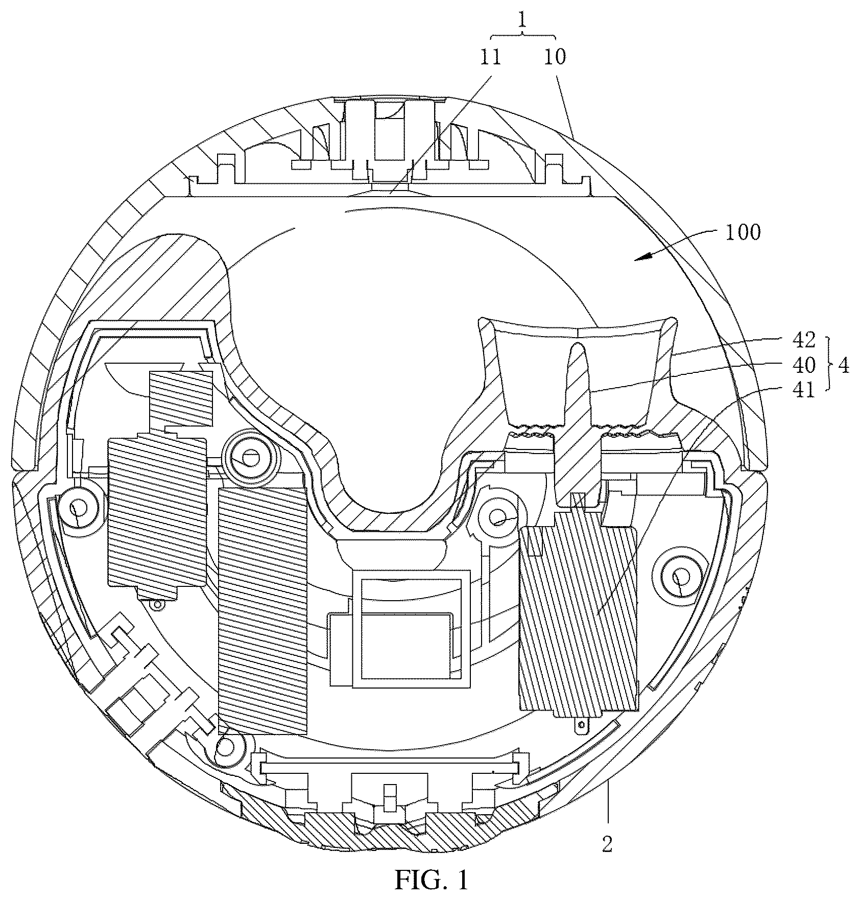 Patent US12569579 Figure 1 – Adult toy disinfection device and adult toy