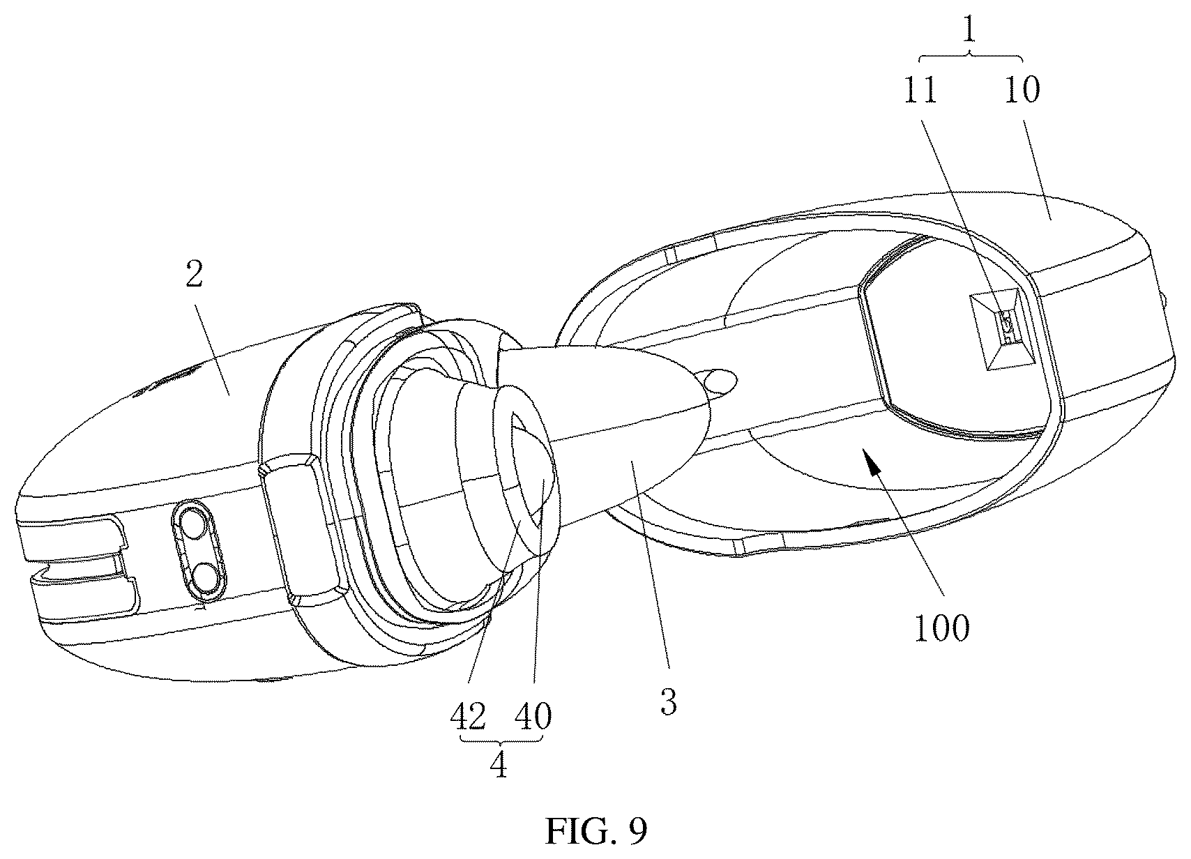 Patent US12569579 Figure 9 – Adult toy disinfection device and adult toy