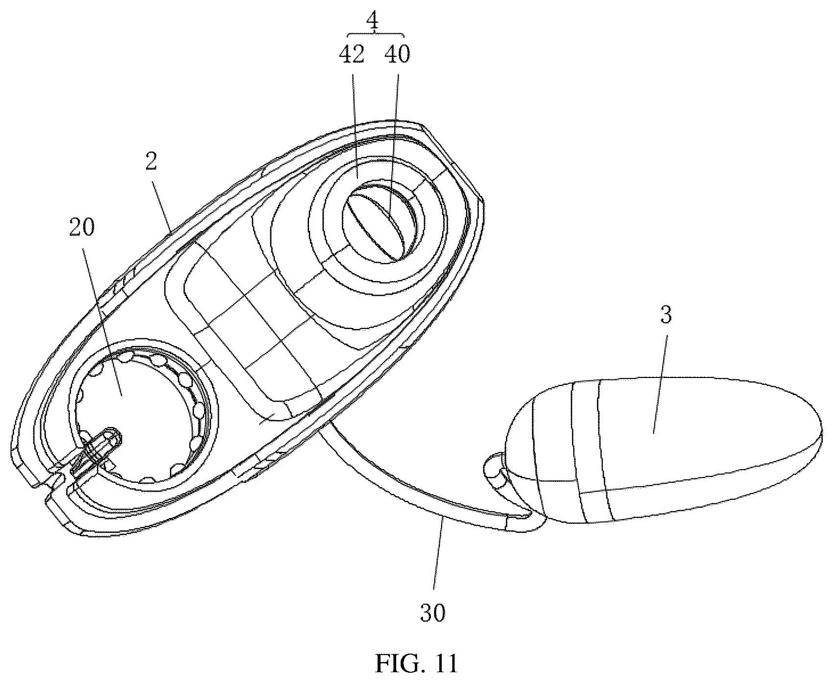 Patent US12569579 Figure 11 – Adult toy disinfection device and adult toy