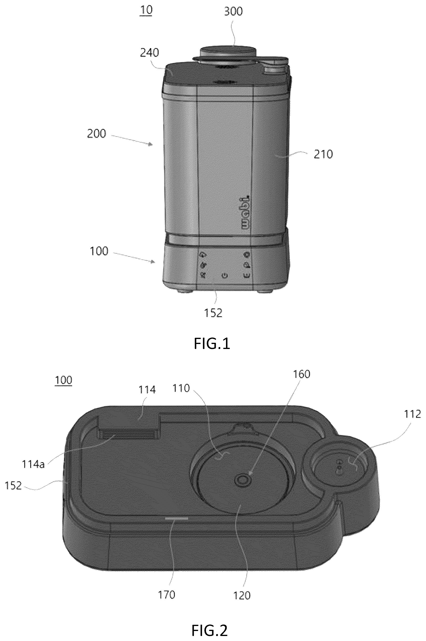 Patent US12569580 Figure 1 – UV steam sterilizer