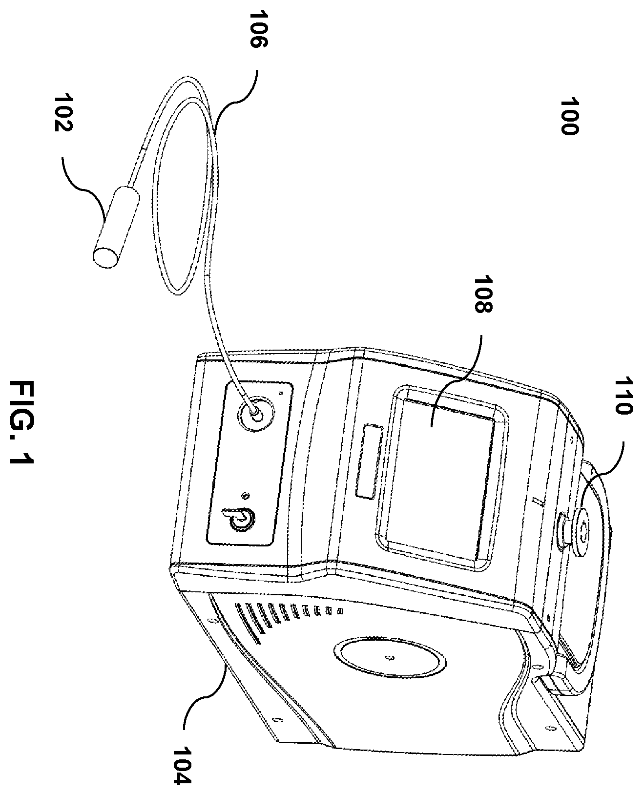 Patent US12569582 Figure 1 – Laser assisted cold plasma disinfection device