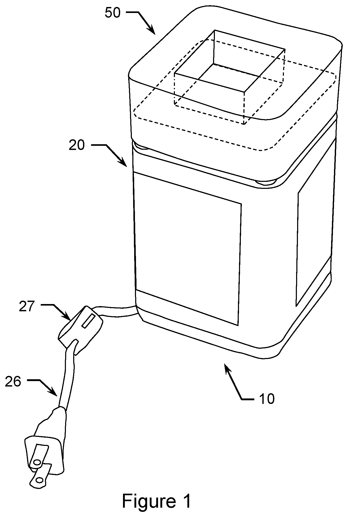 Patent US12569584 Figure 1 – Candle warming image display lamp