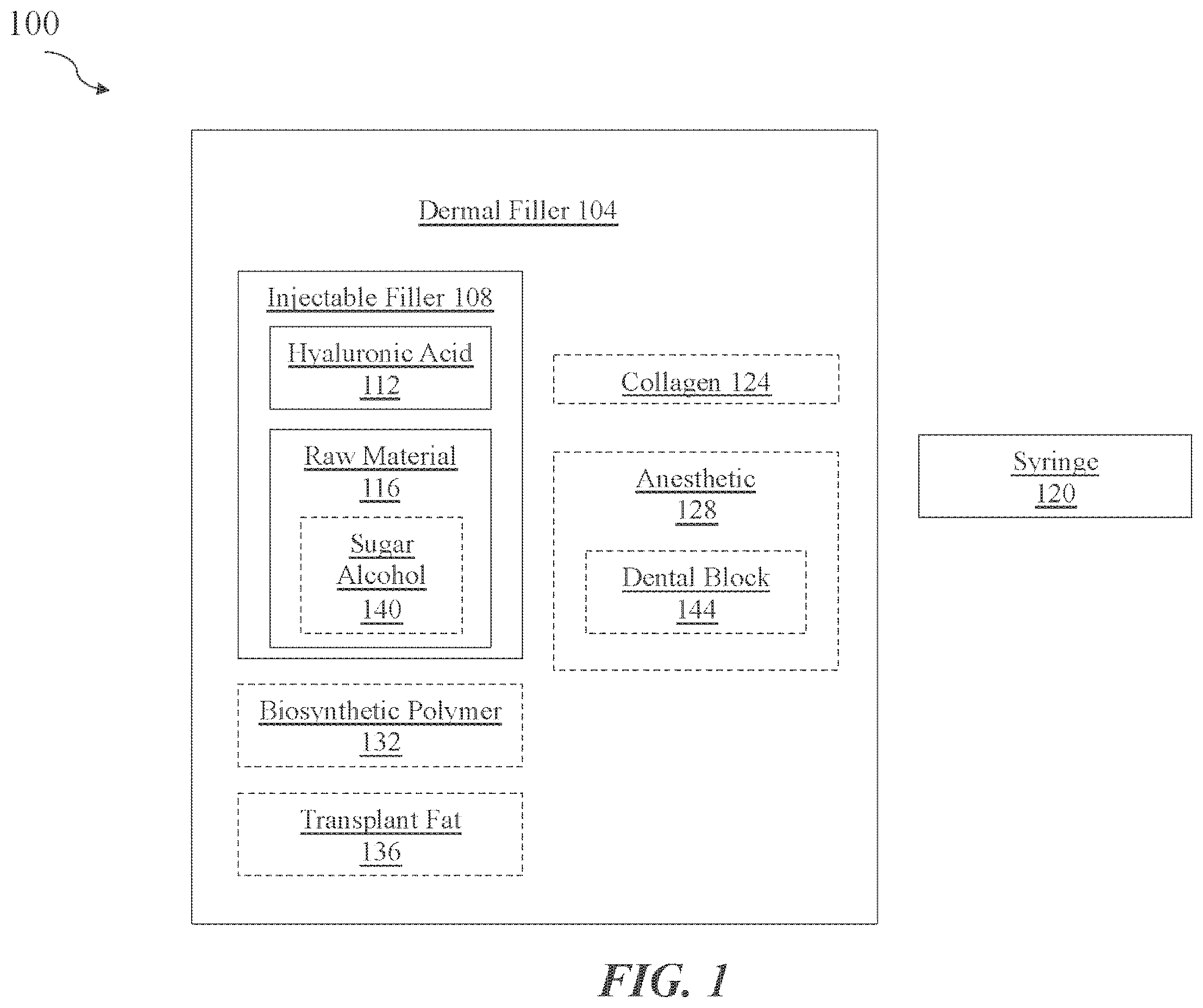 Patent US12569589 Figure 1 – System and methods for delivering a dermal filler