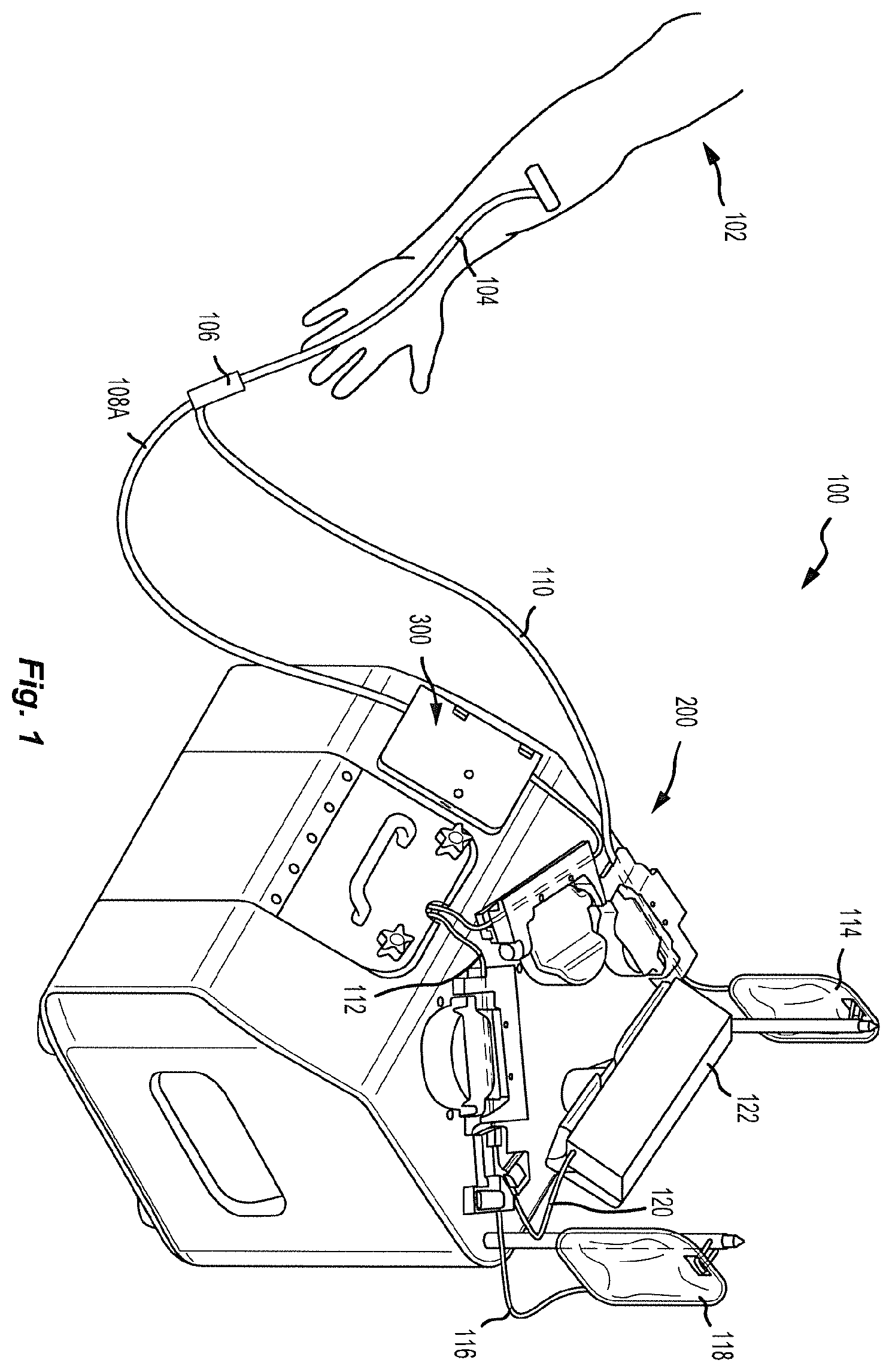 Patent US12569610 Figure 1 – Method and systems for high-throughput blood component collection