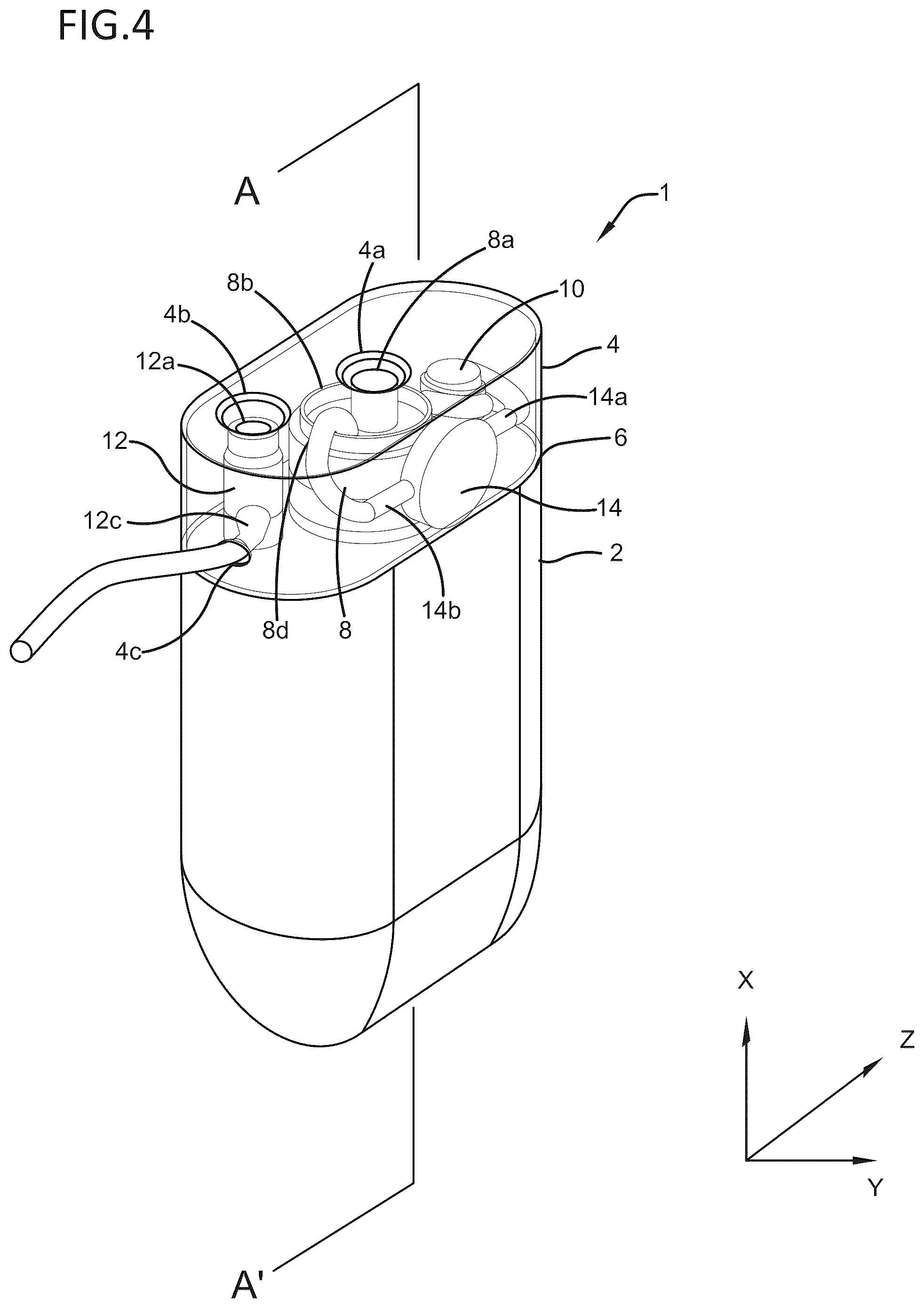 Patent US12569614 Figure 4 – Pressurization-type drug injector having drug exposure preventive function