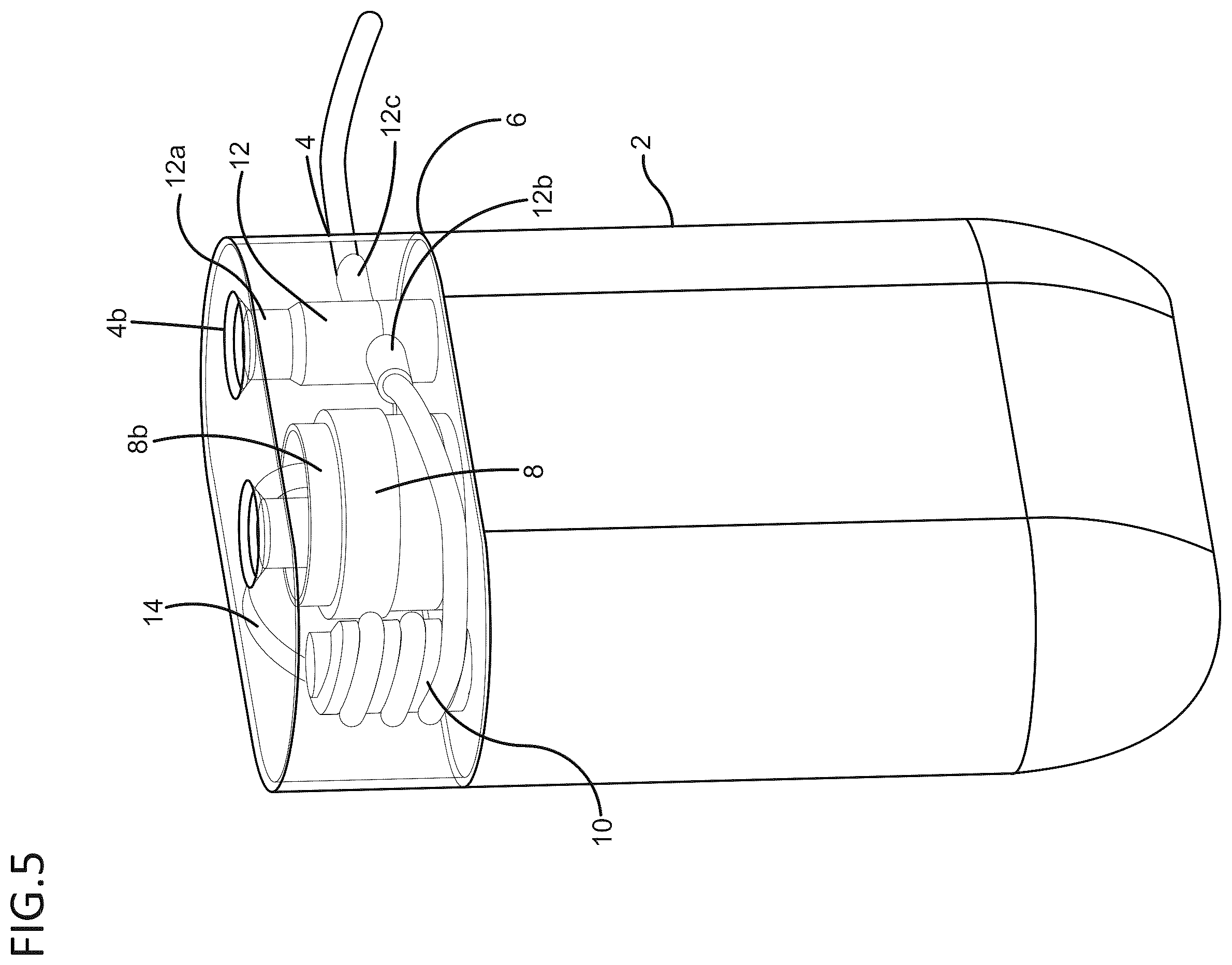 Patent US12569614 Figure 5 – Pressurization-type drug injector having drug exposure preventive function
