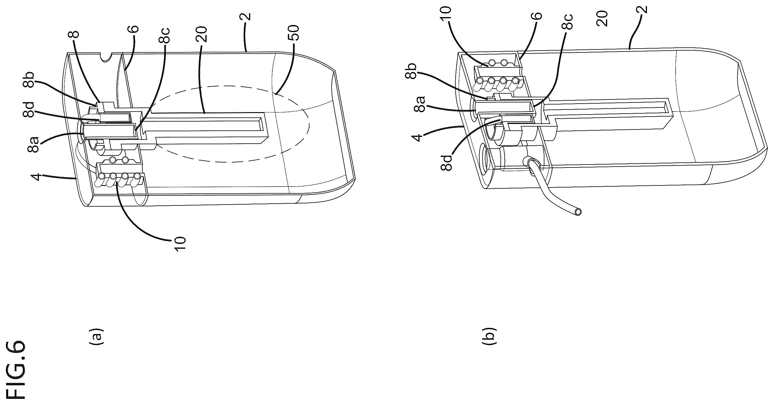 Patent US12569614 Figure 6 – Pressurization-type drug injector having drug exposure preventive function