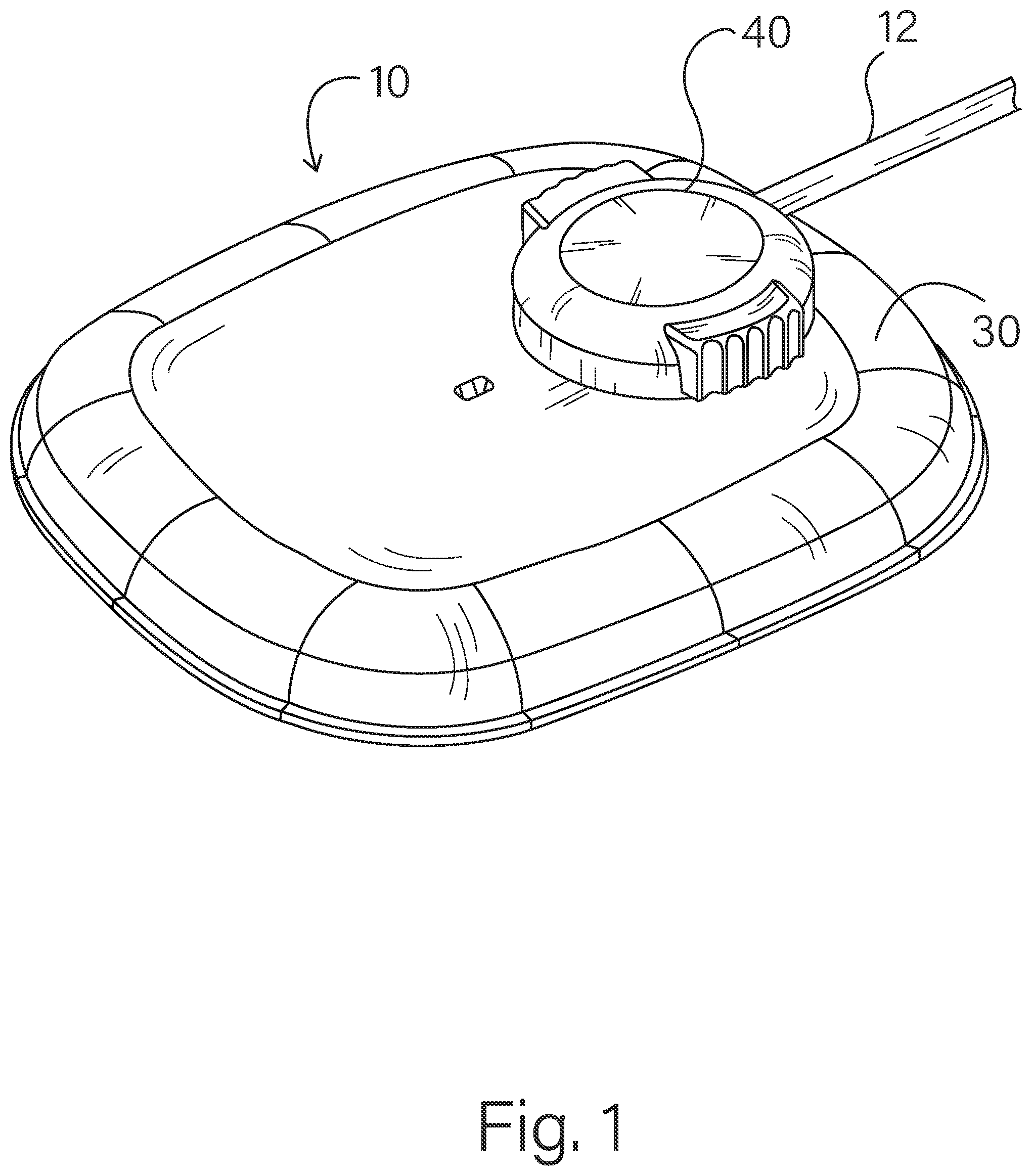 Patent US12569617 Figure 1 – Infusion set with rotatable hub and process
