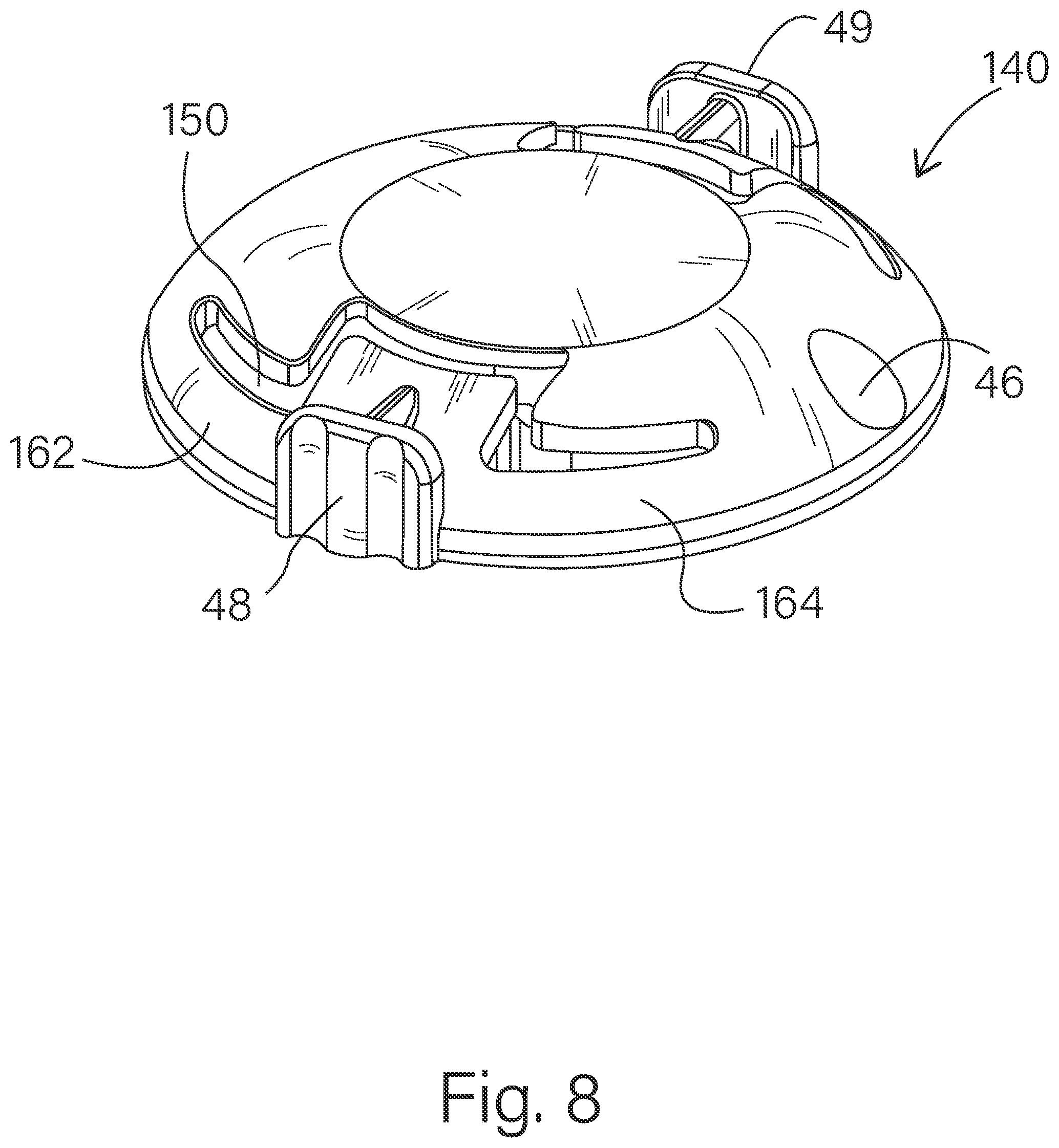 Patent US12569617 Figure 8 – Infusion set with rotatable hub and process