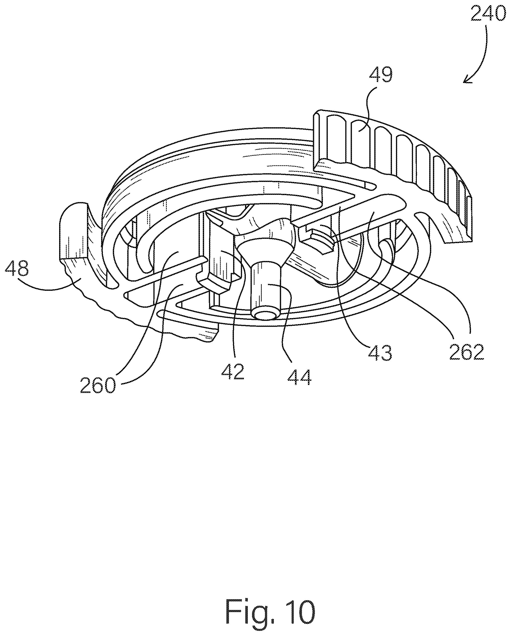 Patent US12569617 Figure 10 – Infusion set with rotatable hub and process
