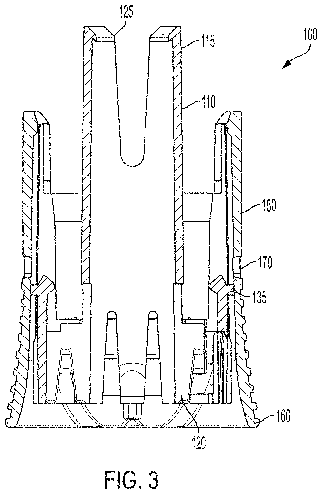 Patent US12569625 Figure 5 – Rigid needle shield remover with drop test feature for autoinjector