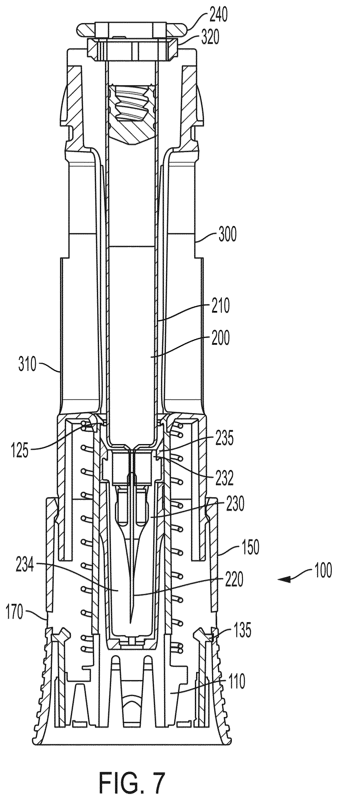 Patent US12569625 Figure 12 – Rigid needle shield remover with drop test feature for autoinjector