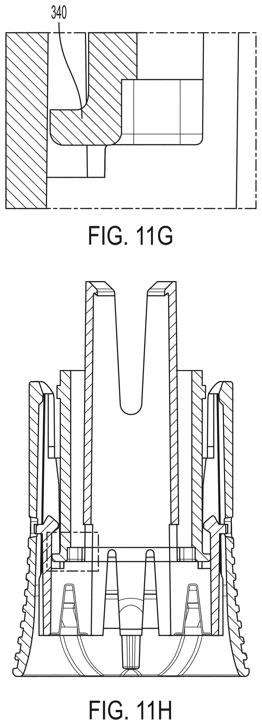 Patent US12569625 Figure 19 – Rigid needle shield remover with drop test feature for autoinjector