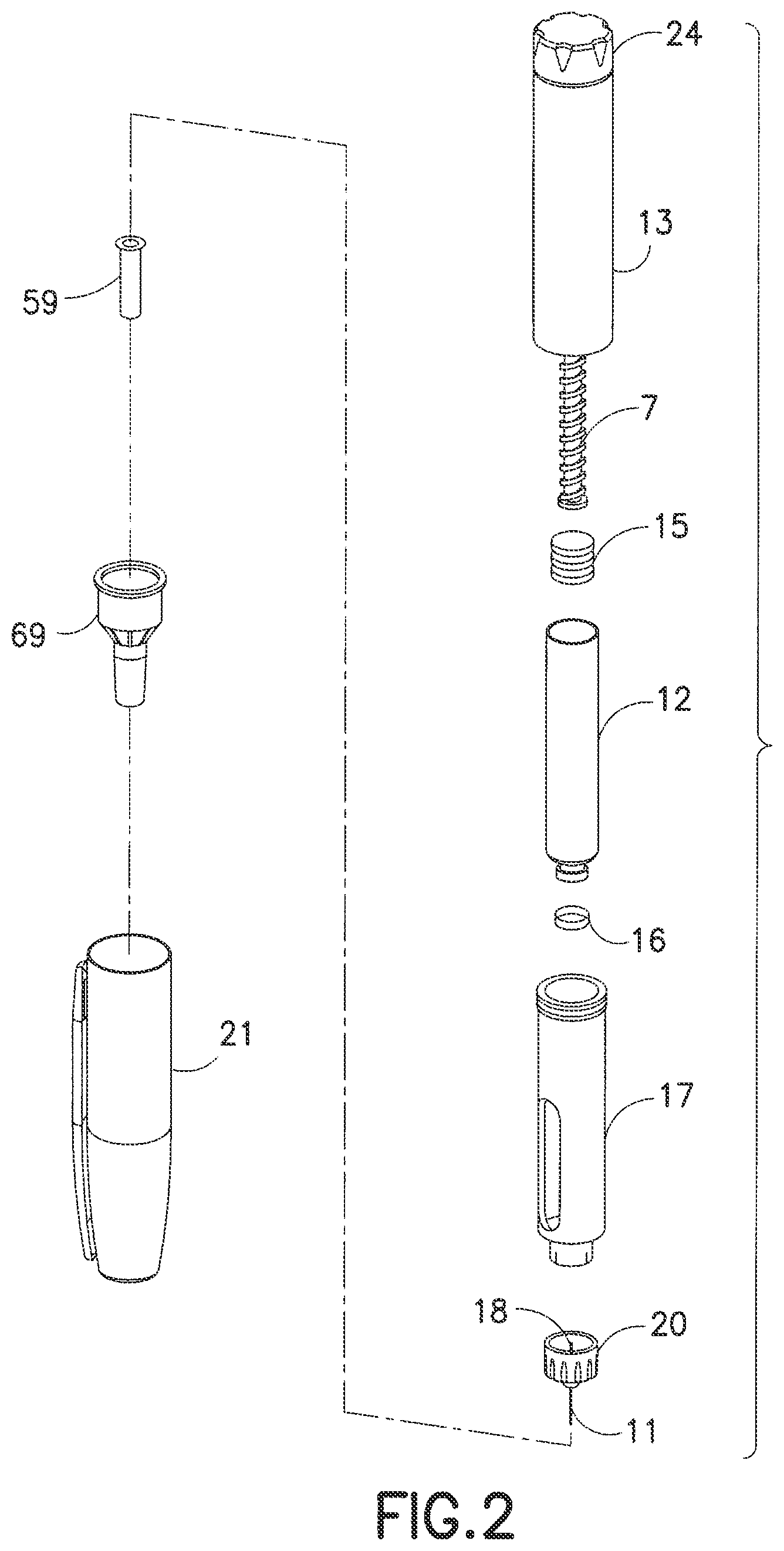 Patent US12569626 Figure 2 – Pen needle removal device for a drug delivery device