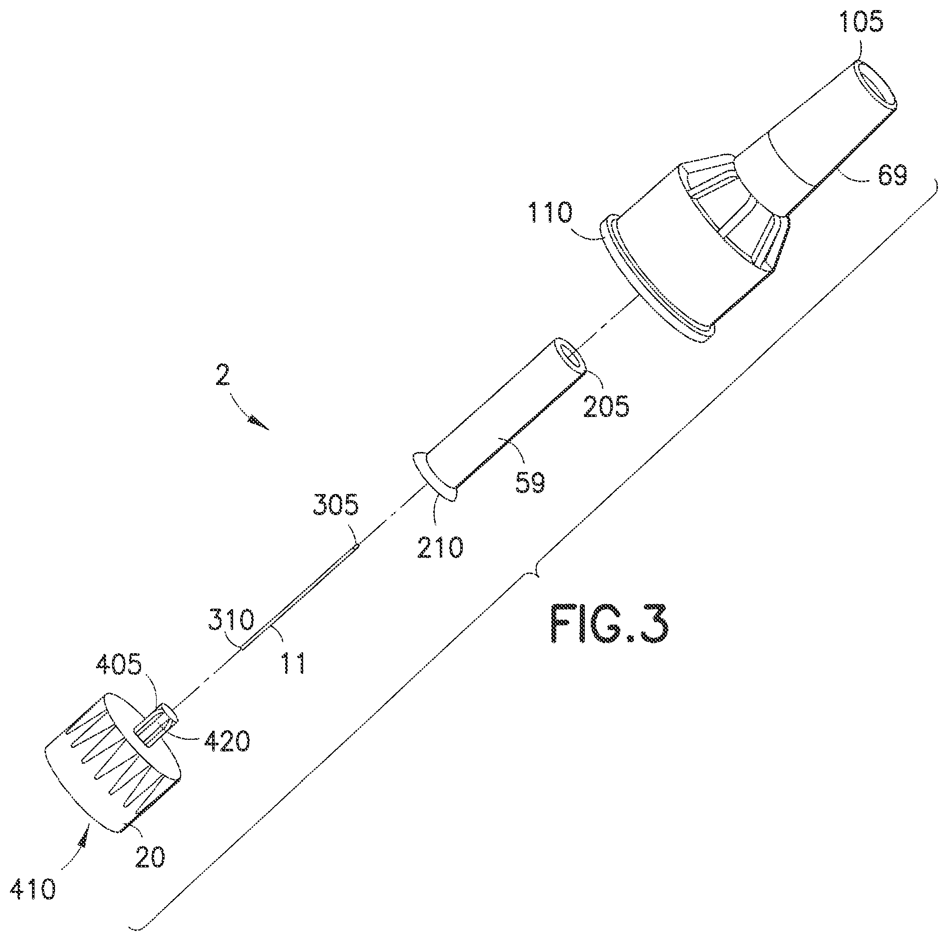 Patent US12569626 Figure 3 – Pen needle removal device for a drug delivery device