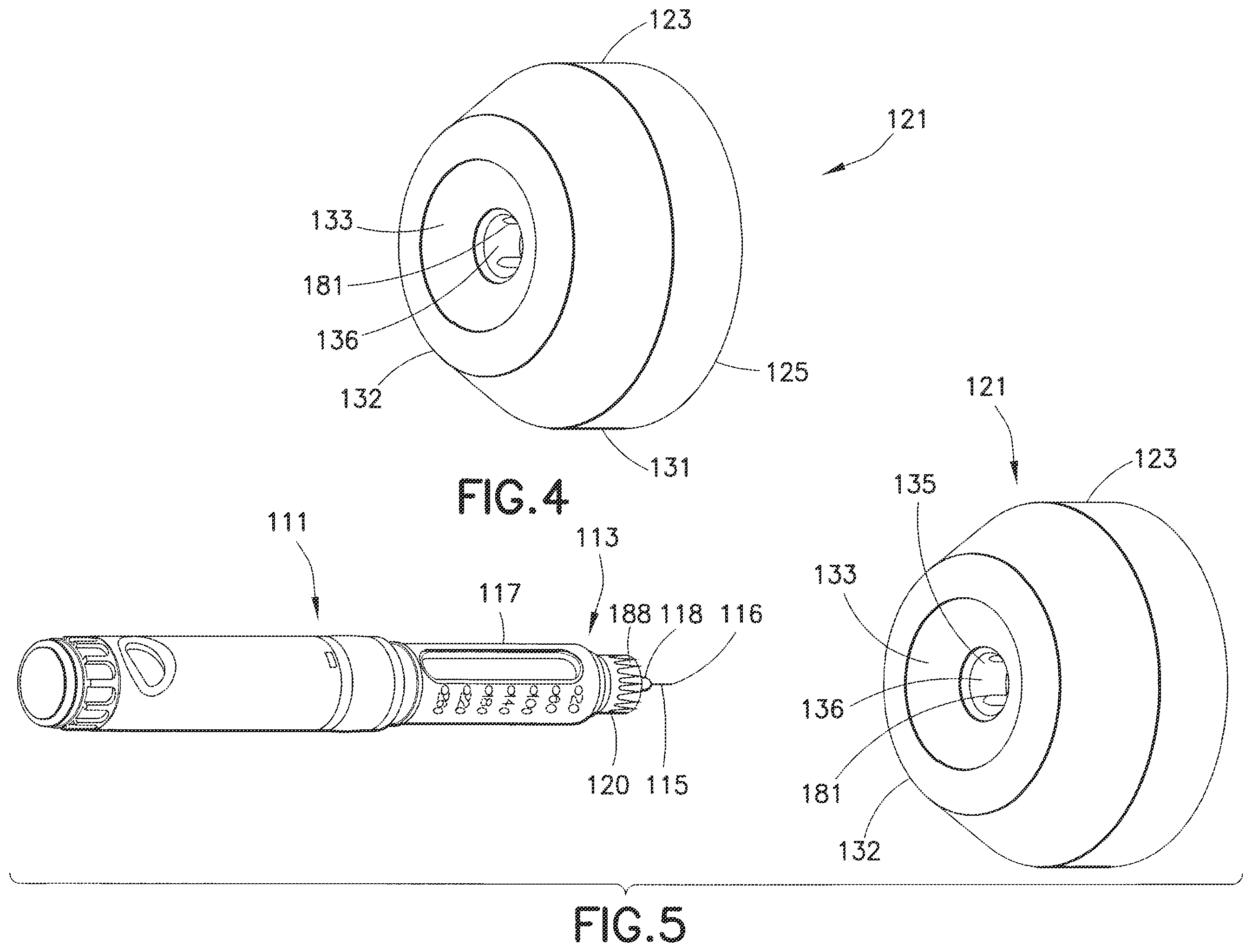 Patent US12569626 Figure 4 – Pen needle removal device for a drug delivery device