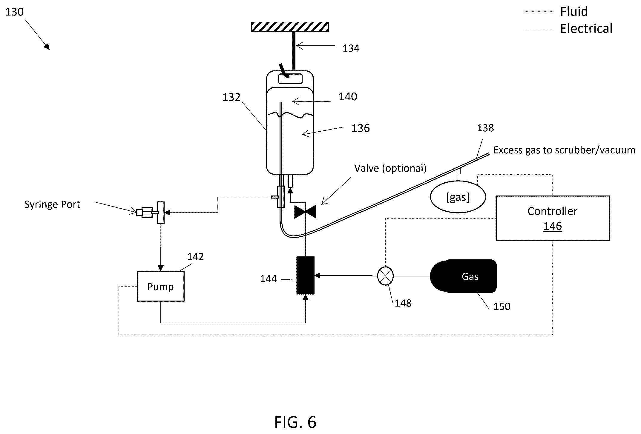 Patent US12569628 Figure 6 – Delivery of medicinal gas in a liquid medium