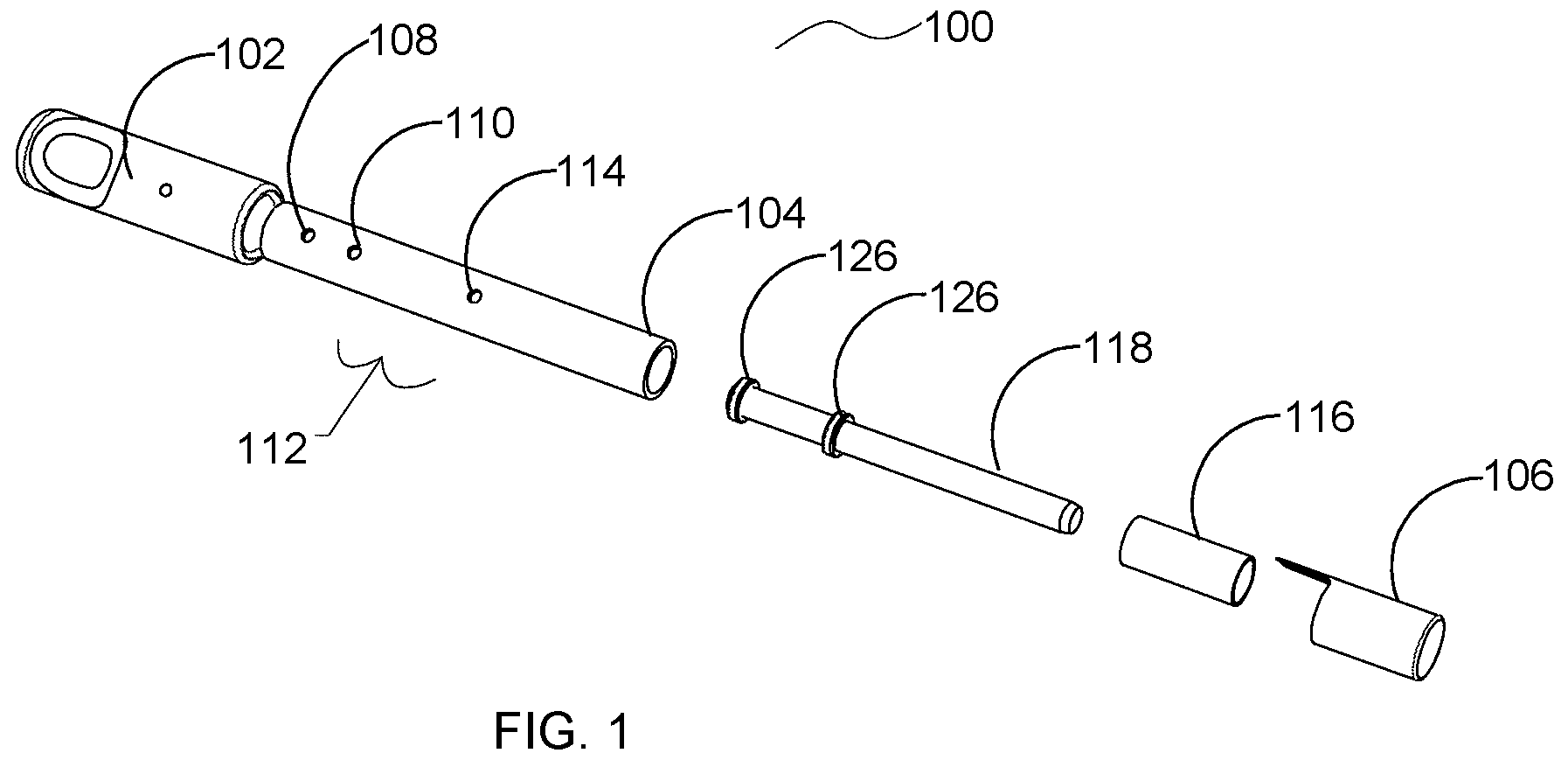 Patent US12569631 Figure 1 – Exothermal vaporizer