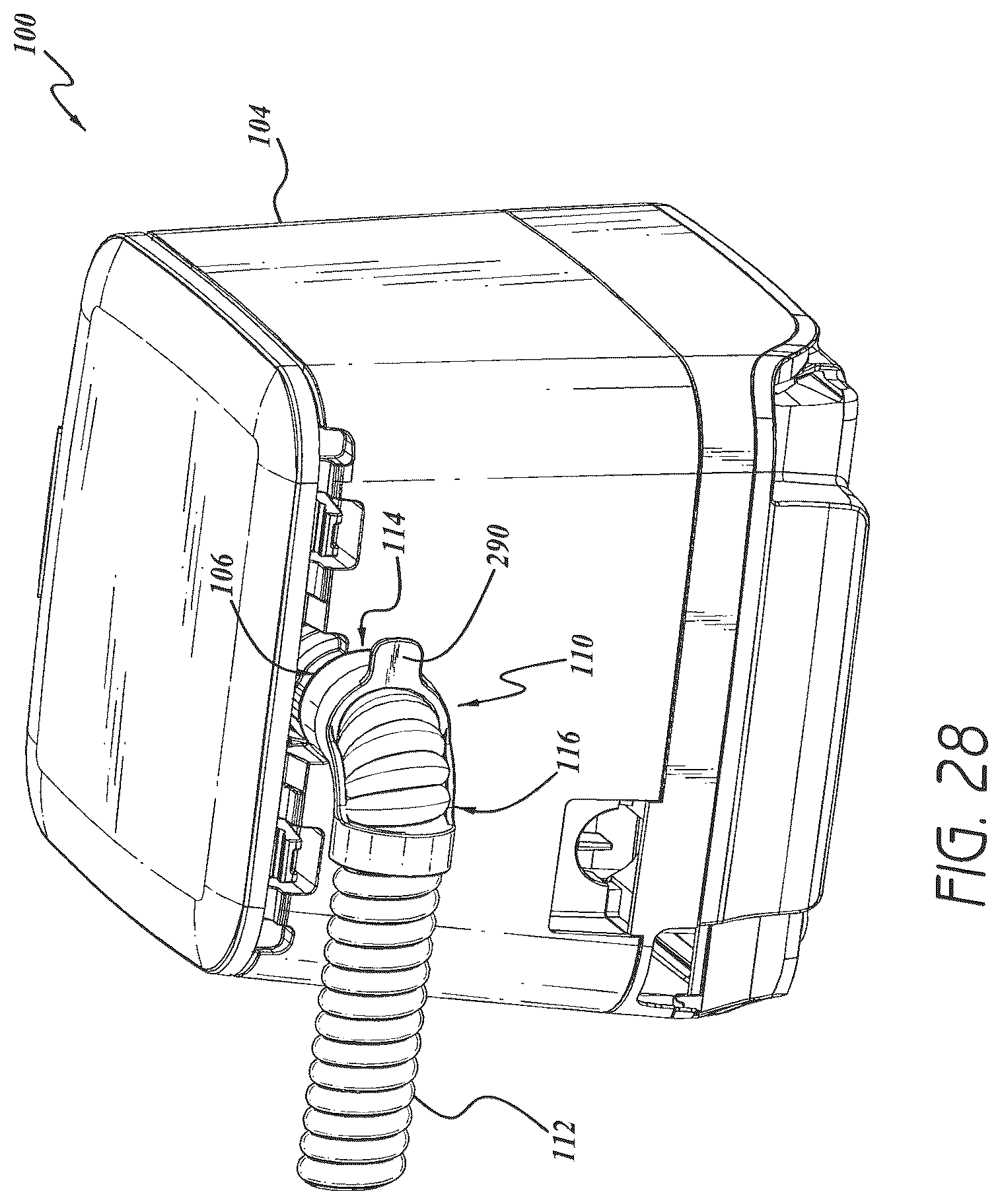 Patent US12569637 Figure 16 – Breathing tube assemblies with adjustable elbow