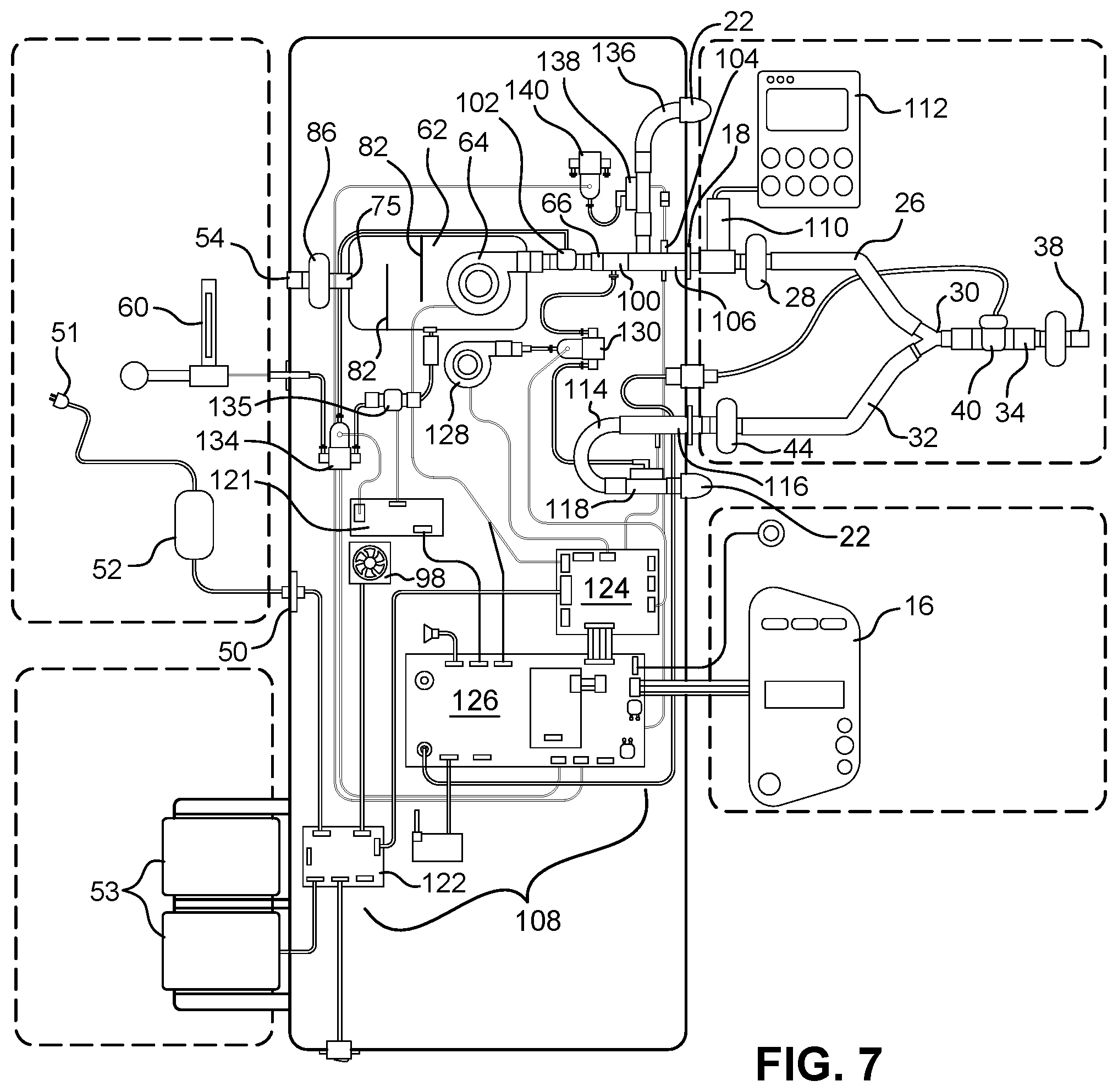 Patent US12569640 Figure 7 – Automated ventilator