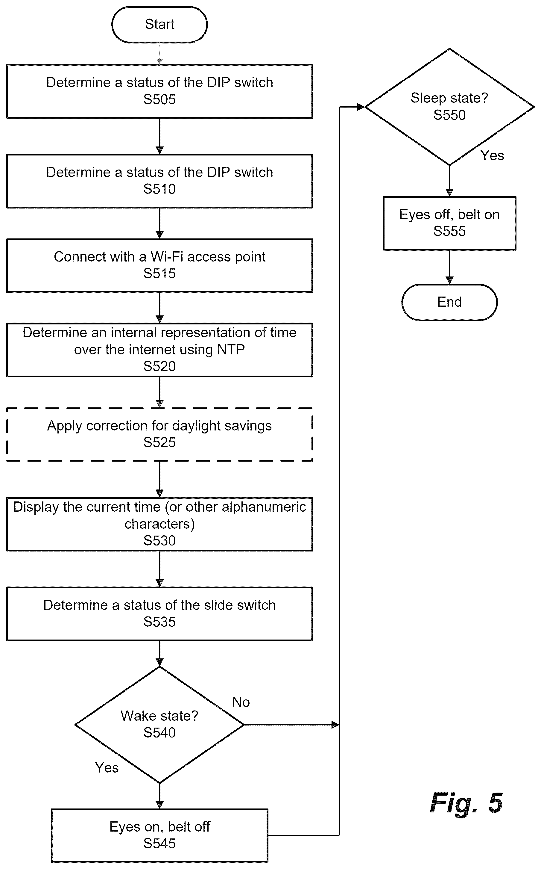 Patent US12569642 Figure 7 – Child sleep clock