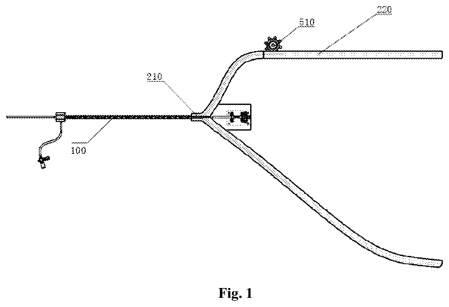 Patent US12569647 Figure 1 – Catheter support apparatus and transluminal intervention system