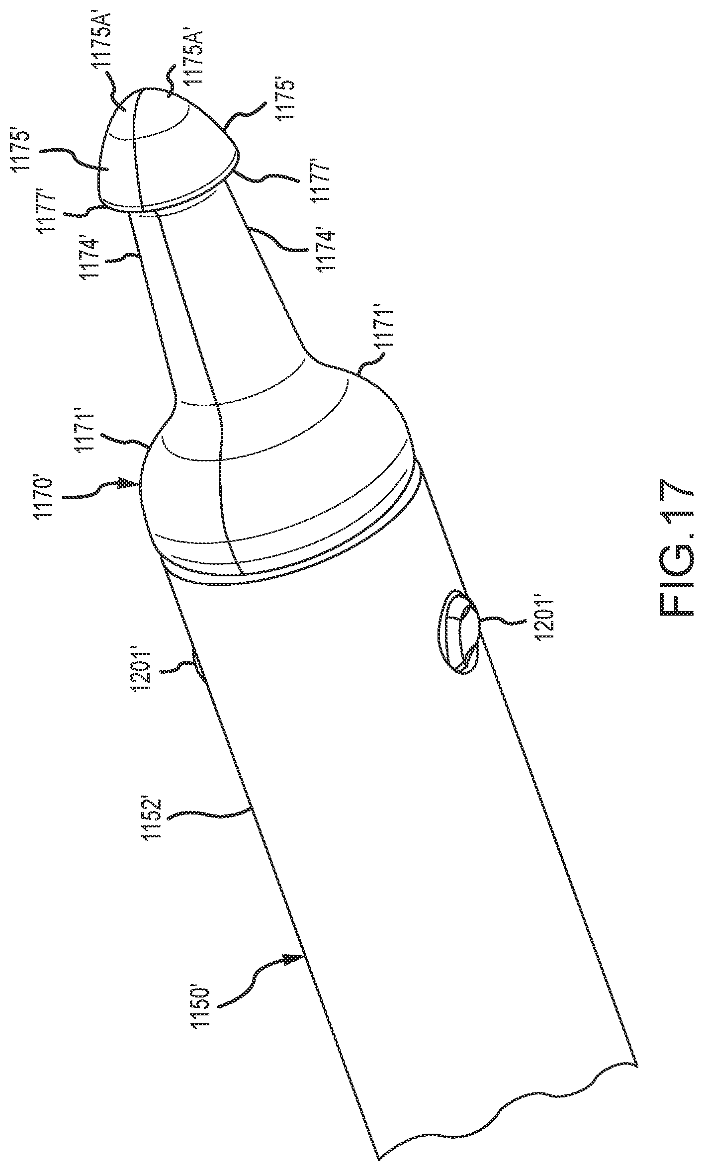 Patent US12569650 Figure 18 – Urinary catheter with retention features