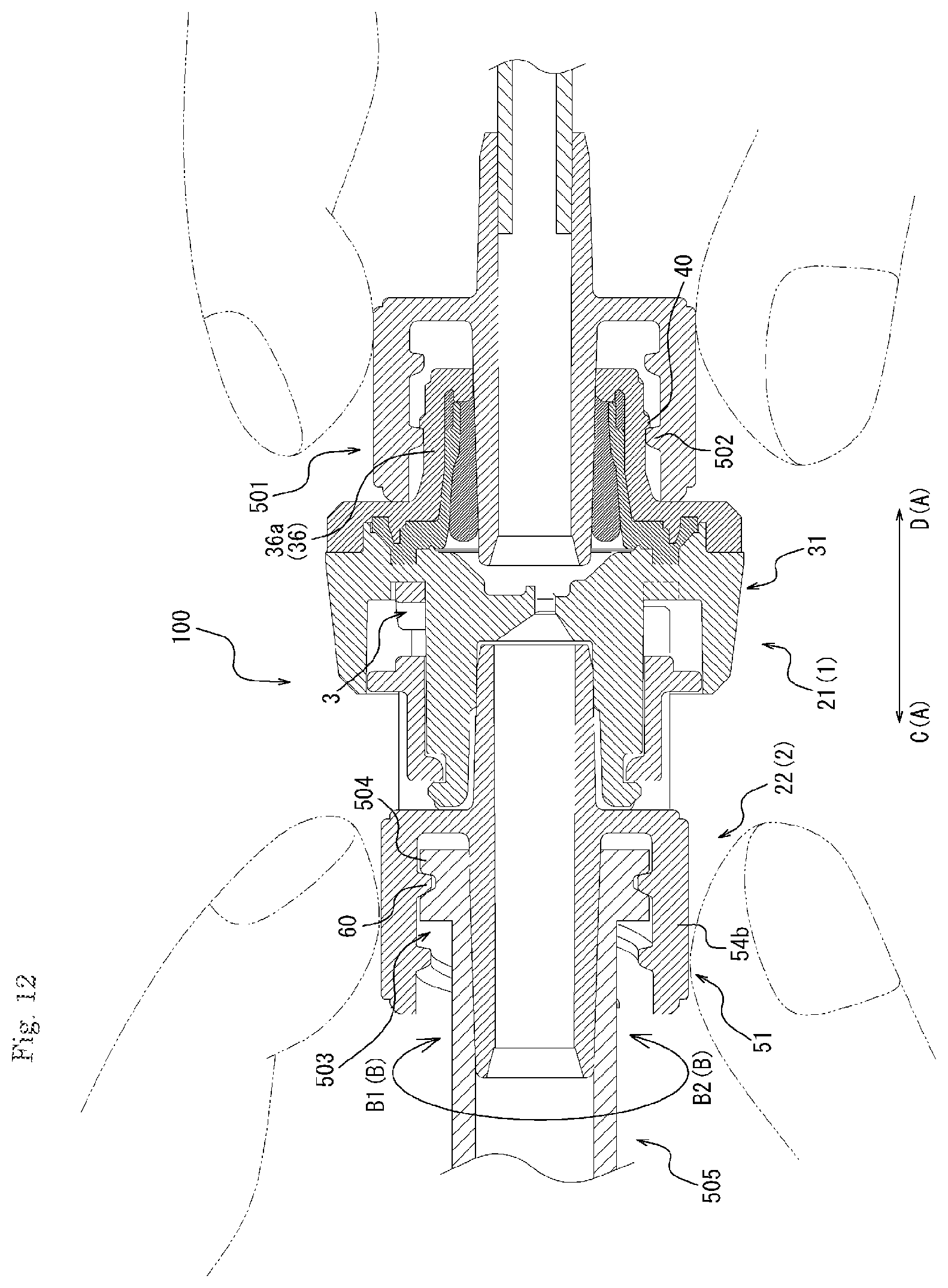 Patent US12569662 Figure 11 – Medical connector