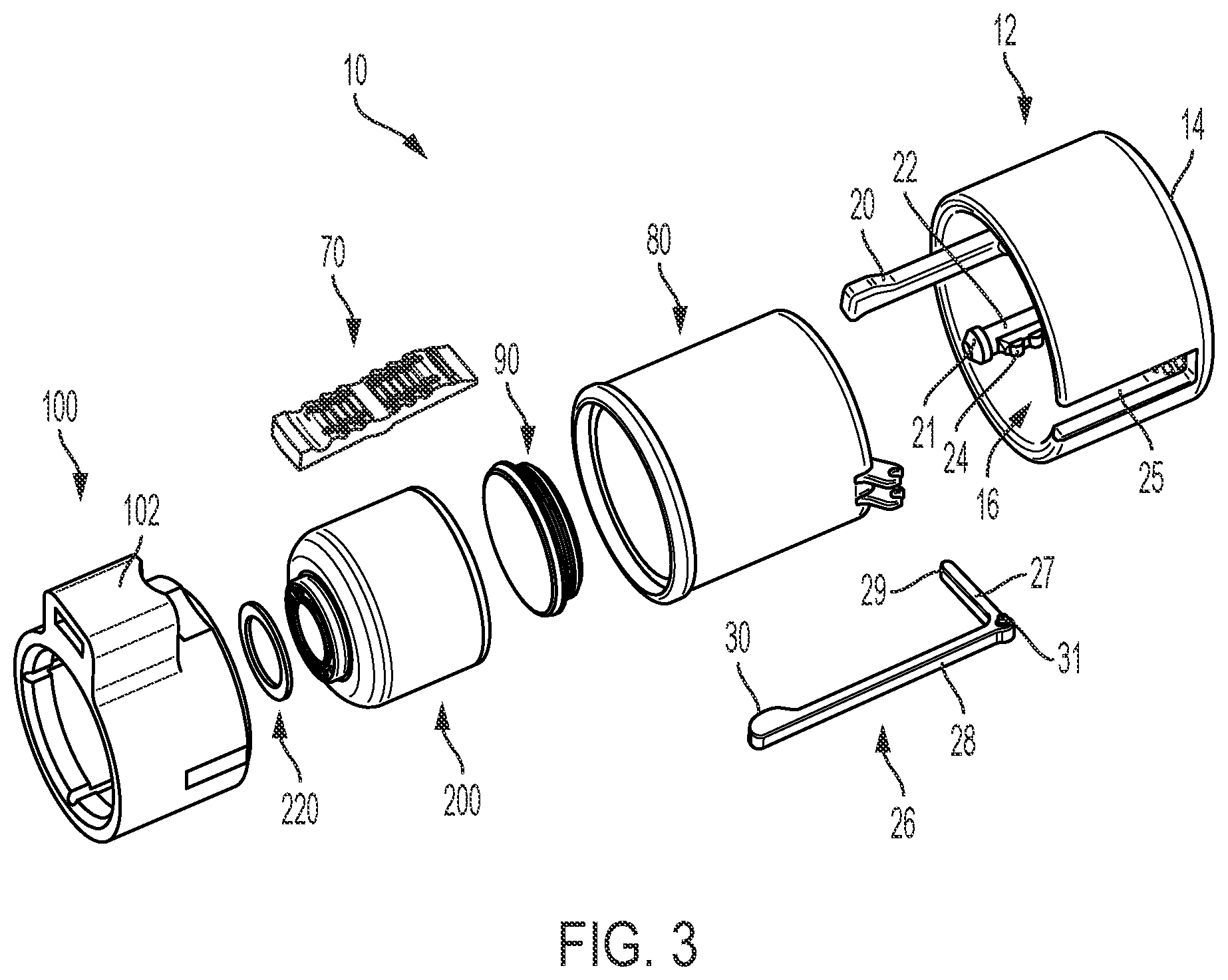 Patent US12569663 Figure 4 – Connector safety shield