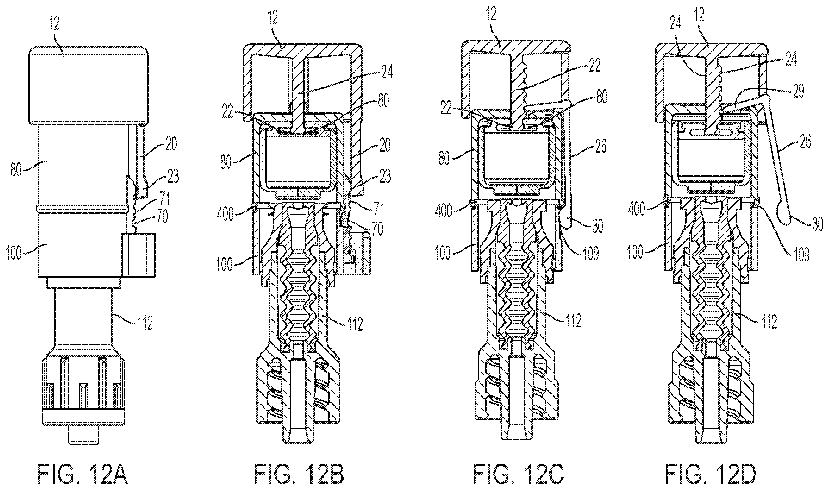 Patent US12569663 Figure 10 – Connector safety shield
