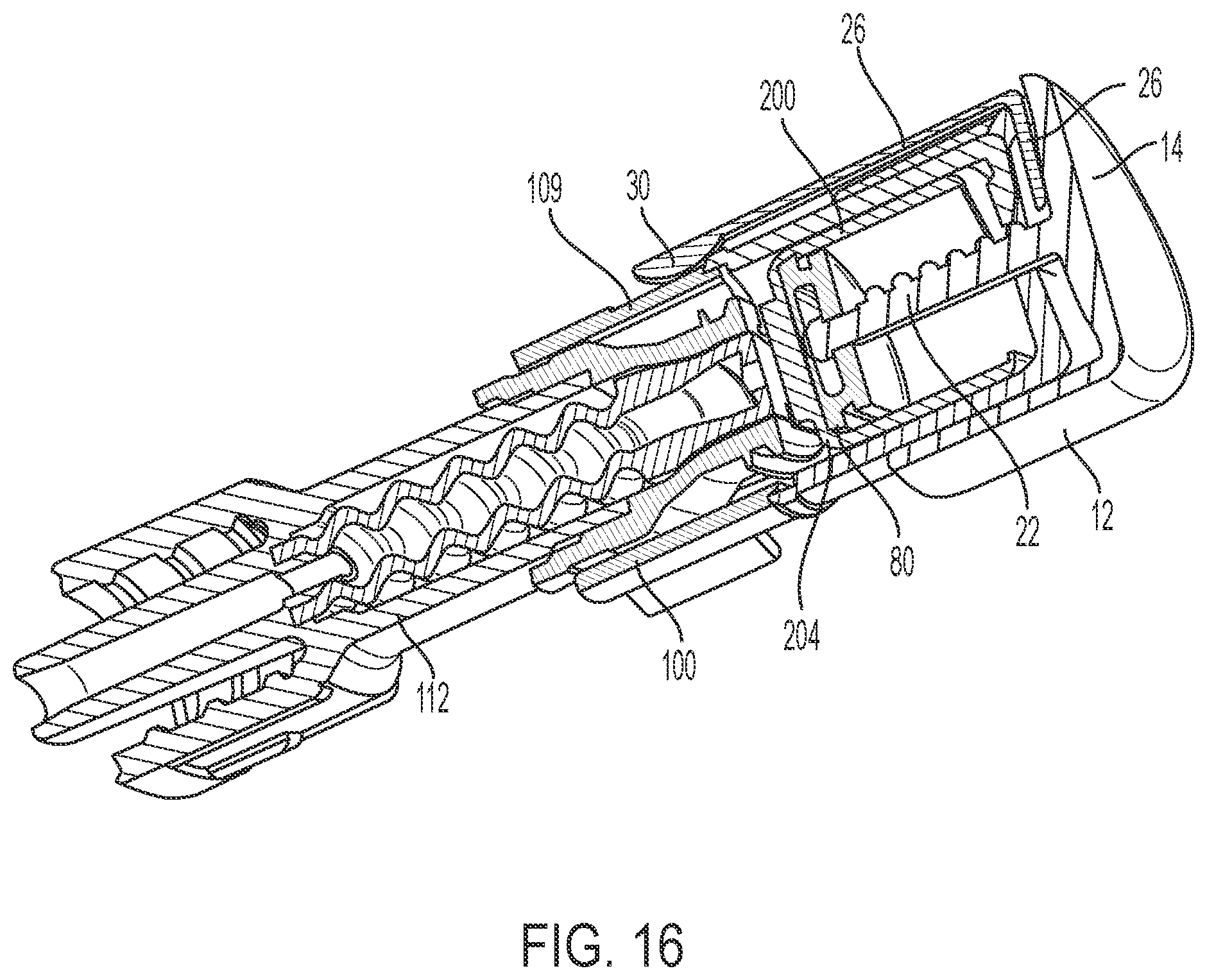 Patent US12569663 Figure 13 – Connector safety shield