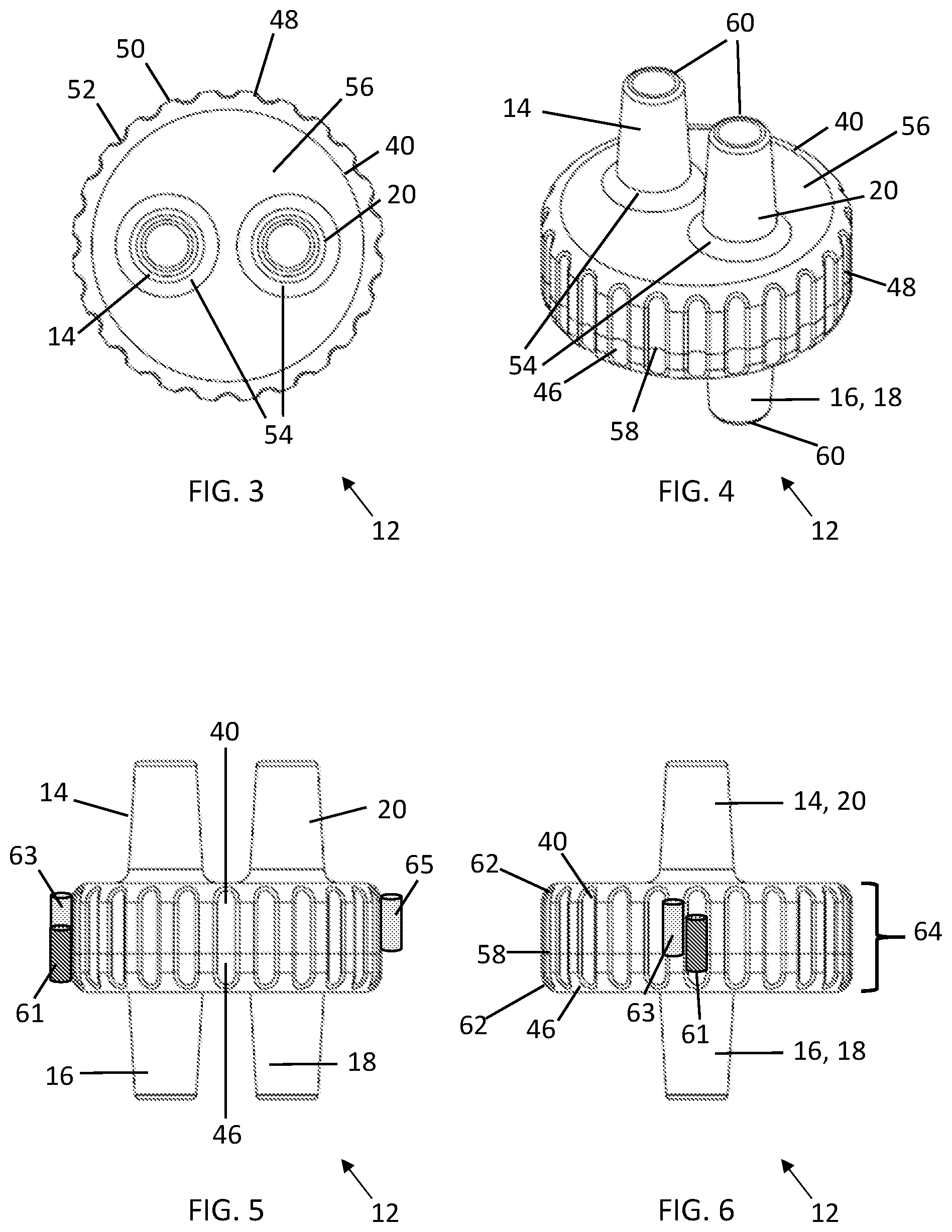 Patent US12569664 Figure 2 – Flow-reversing valve, and associated hyperthermia treatment method and system