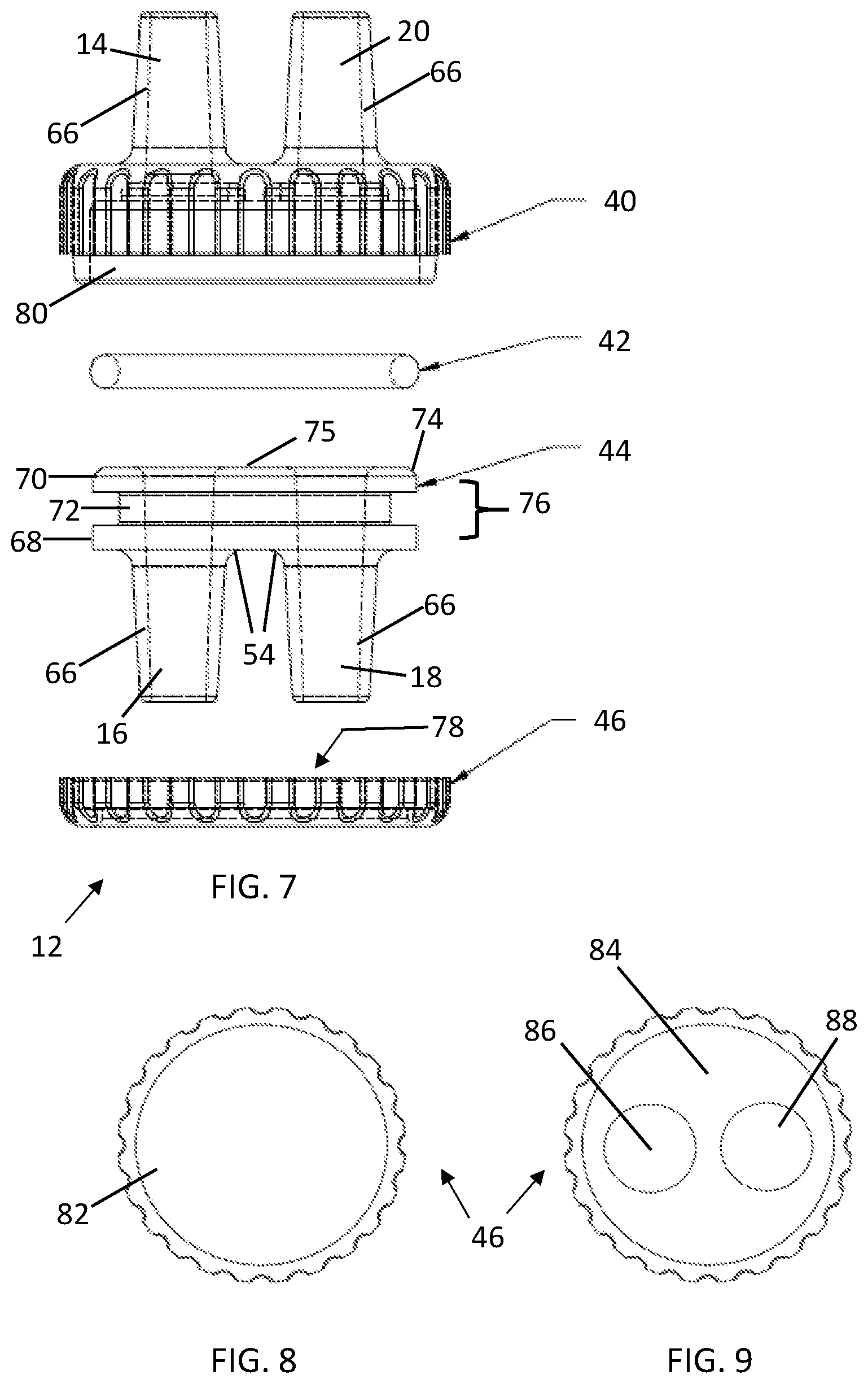 Patent US12569664 Figure 3 – Flow-reversing valve, and associated hyperthermia treatment method and system