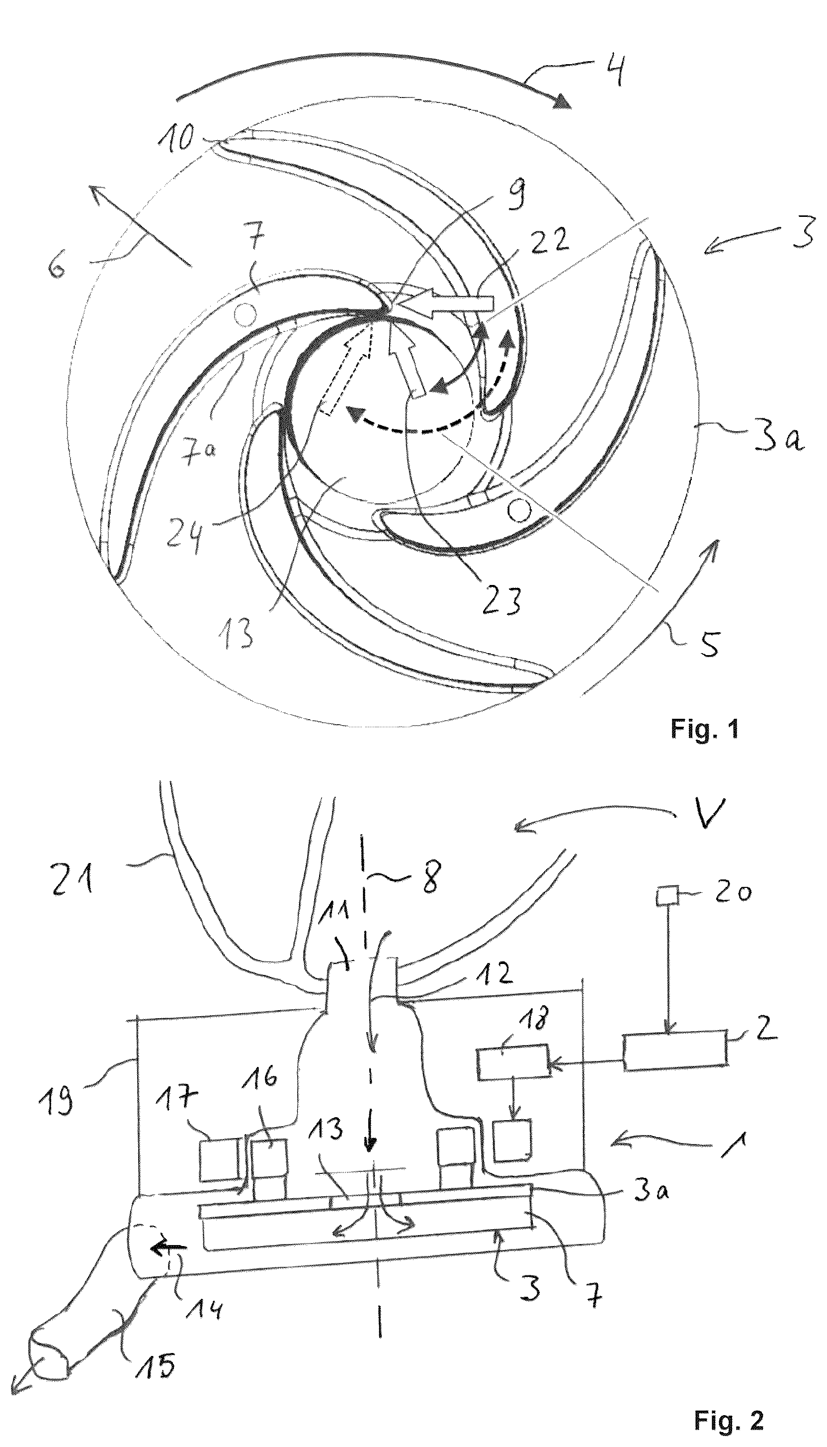 Patent US12569667 Figure 1 – Control unit for operating a blood pump in different conveying modes