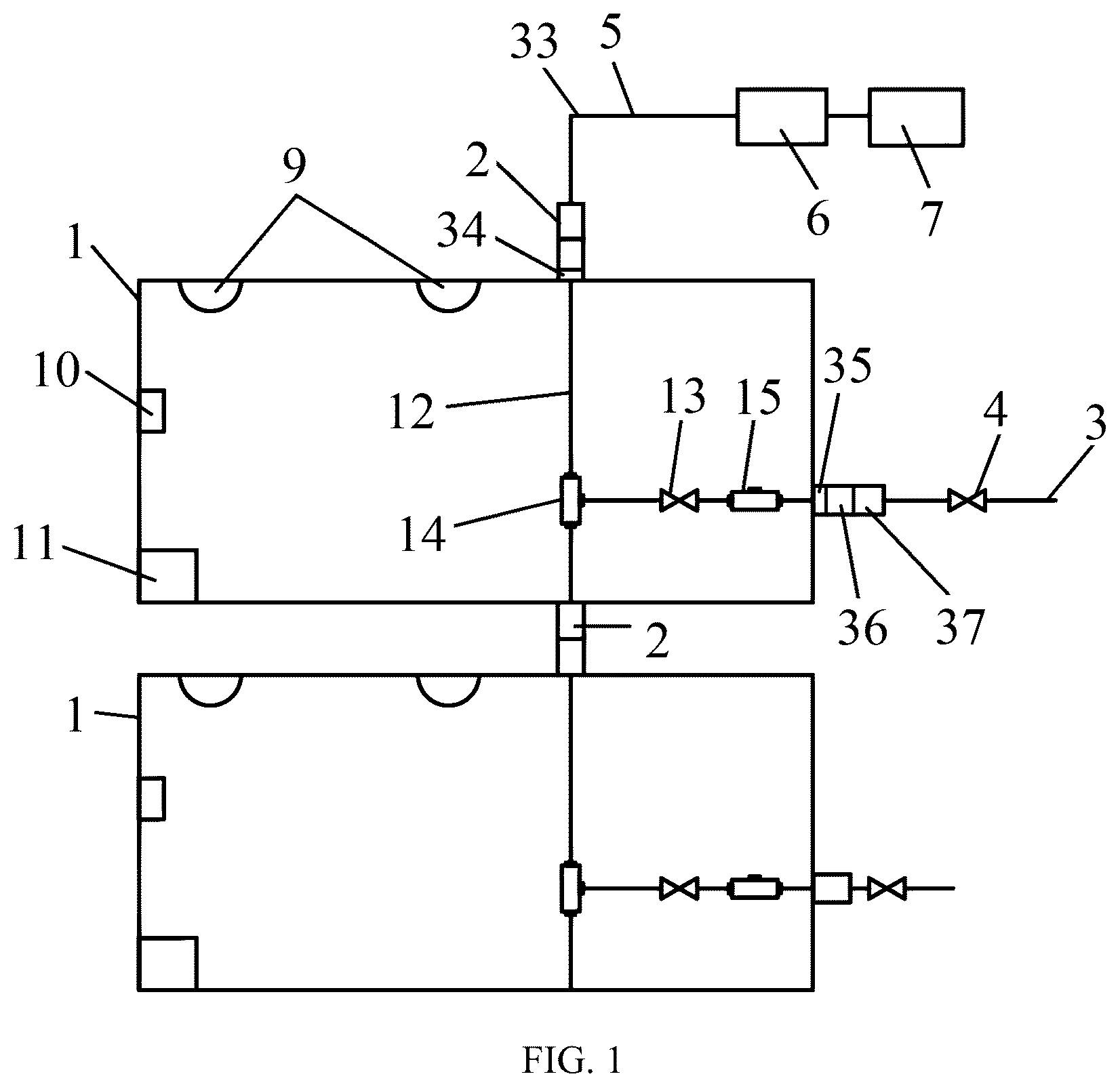 Patent US12569707 Figure 1 – Special container for battery transport