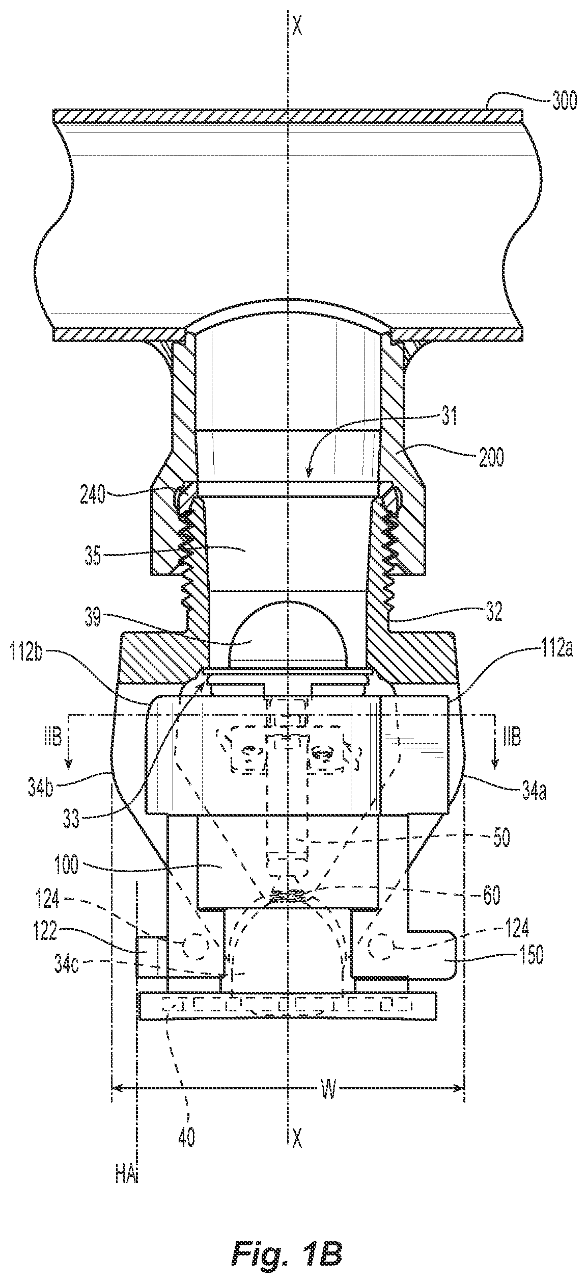 Patent US12569708 Figure 2 – Protection and installation device for fire protection sprinkler