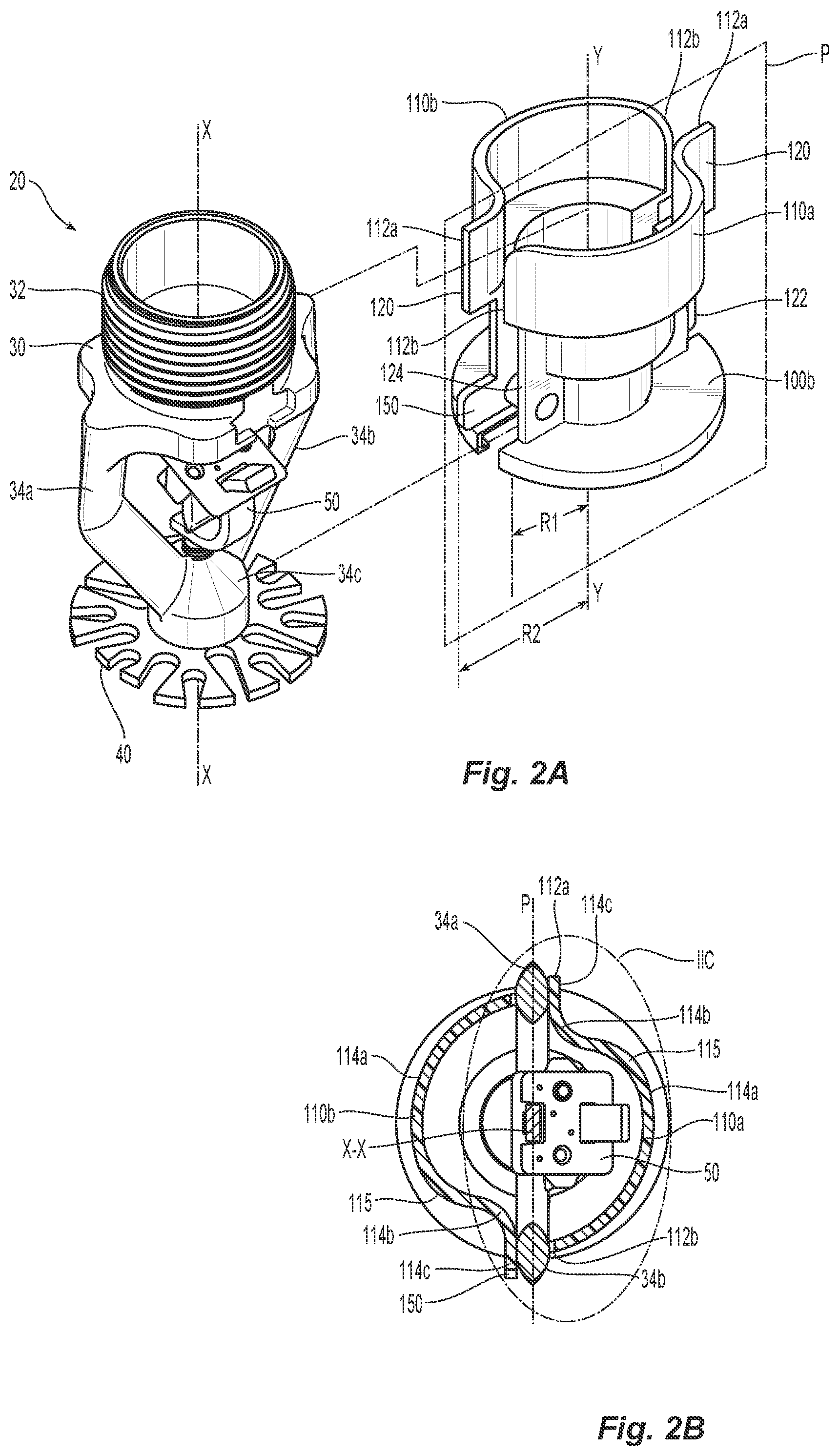 Patent US12569708 Figure 3 – Protection and installation device for fire protection sprinkler