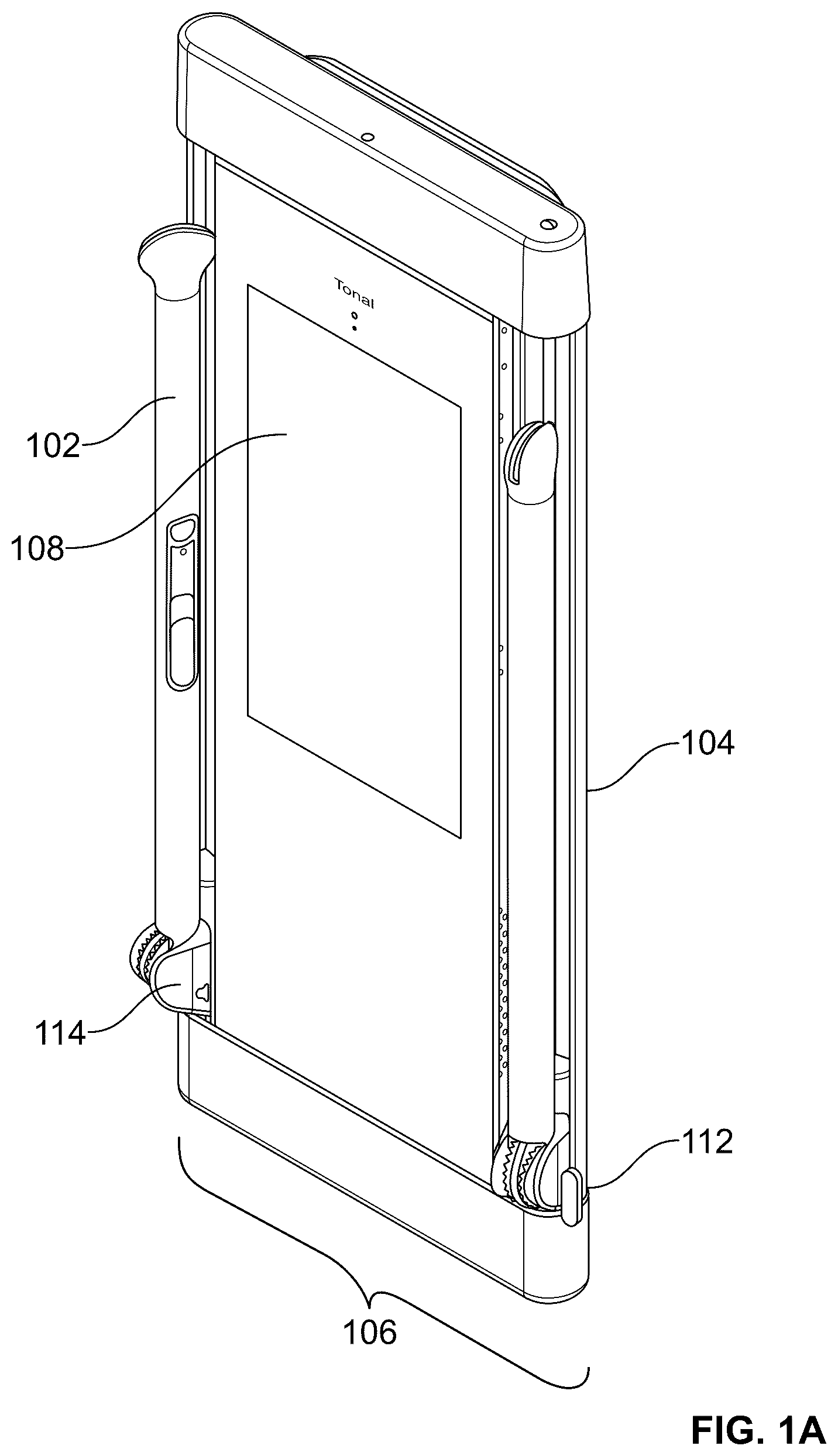 Patent US12569709 Figure 1 – Dual motor exercise machine