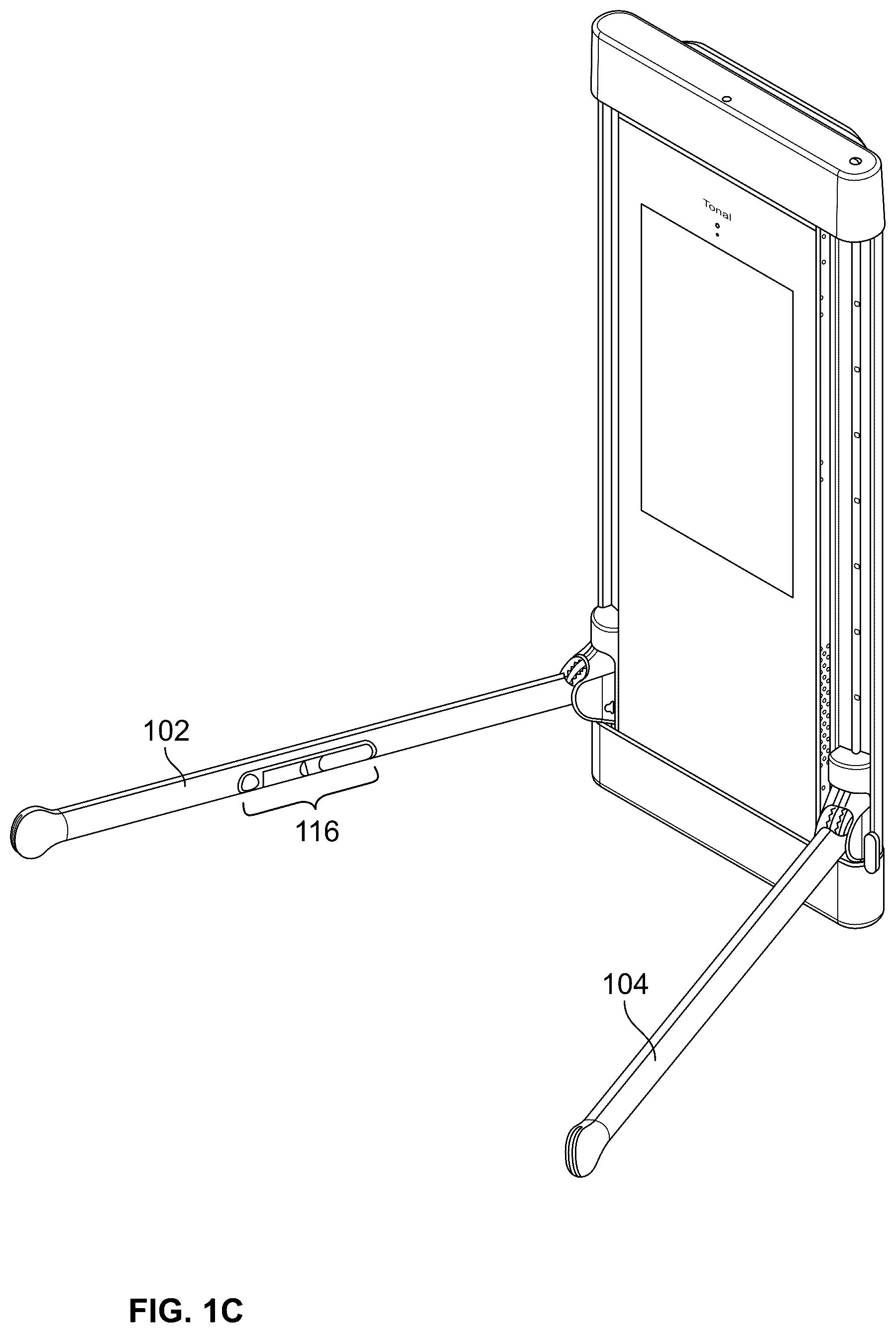 Patent US12569709 Figure 3 – Dual motor exercise machine