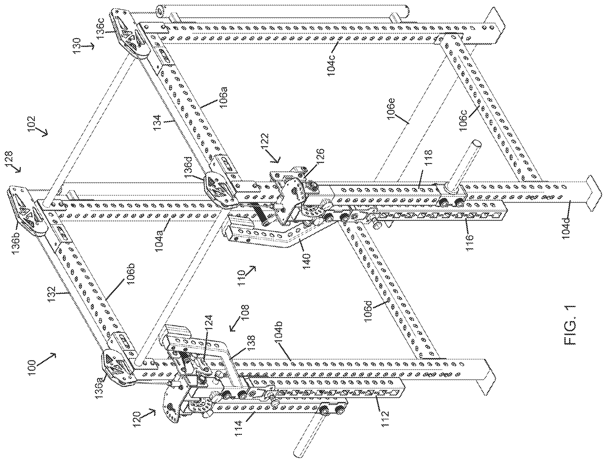 Patent US12569711 Figure 1 – Lever jammer arm exercise machine with a lever jammer arm assembly and dual arm mechanism